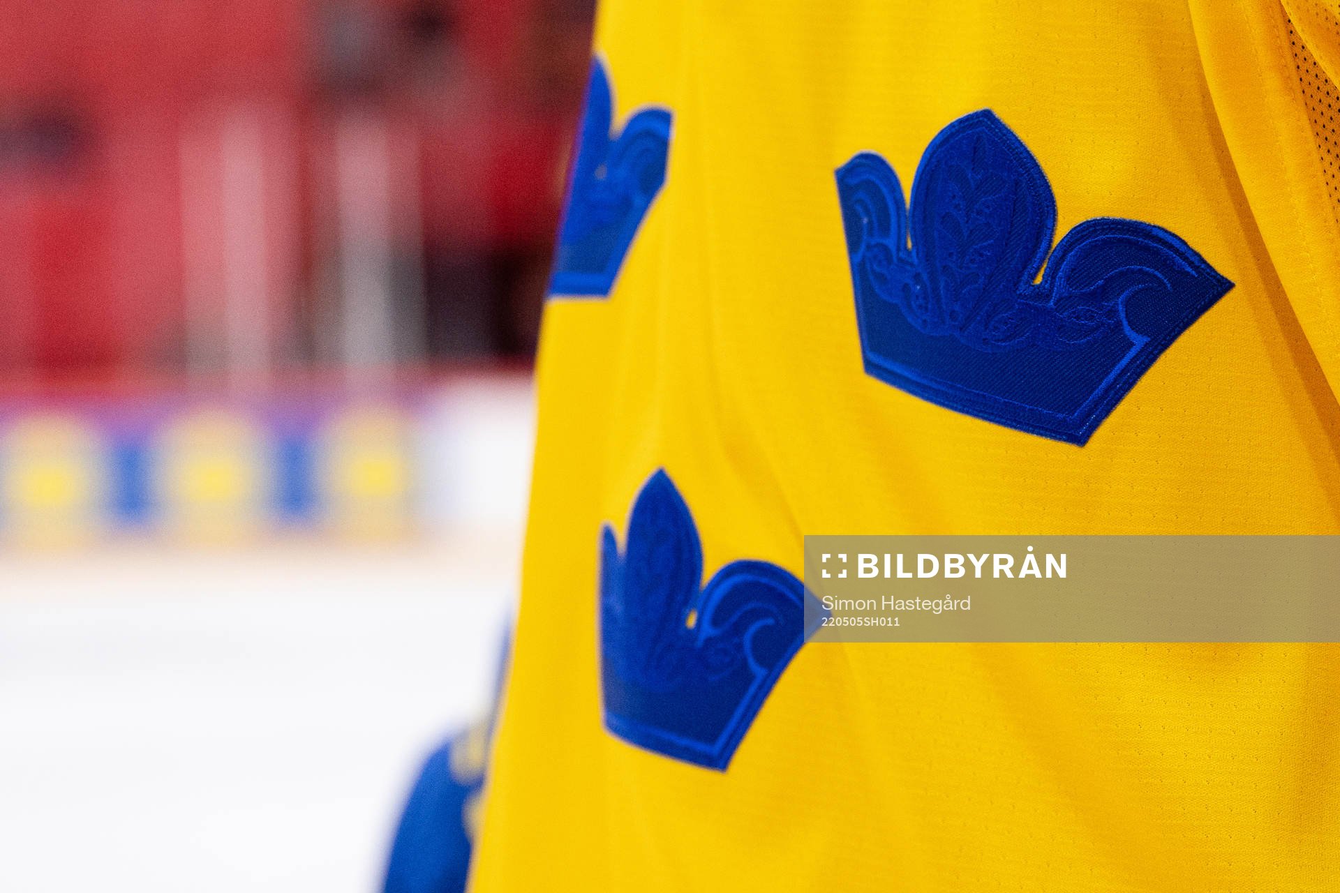 Players of Sweden with a retro jersey