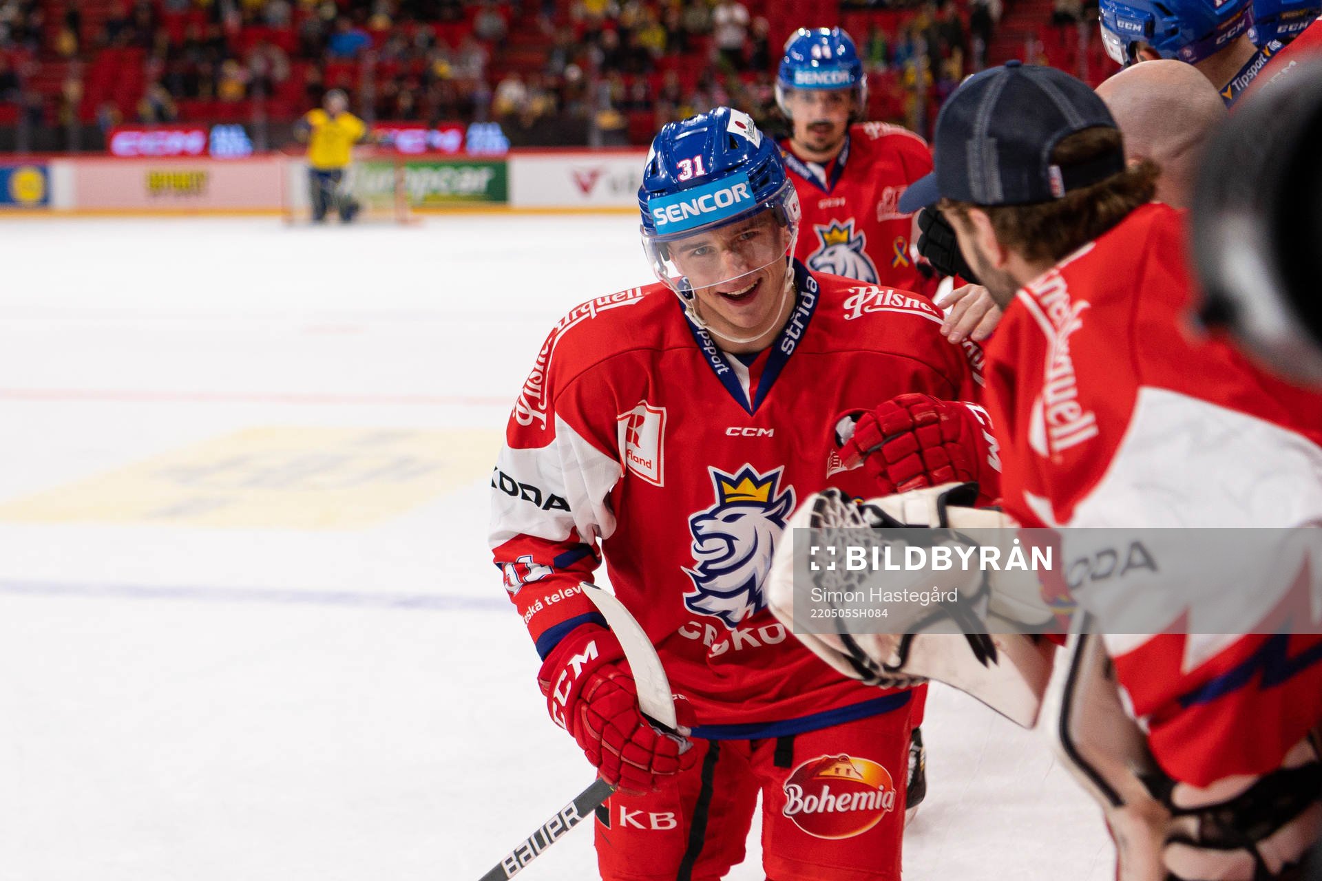 Jakub Vrana of Czech Republic celebrates the 0-2 goal
