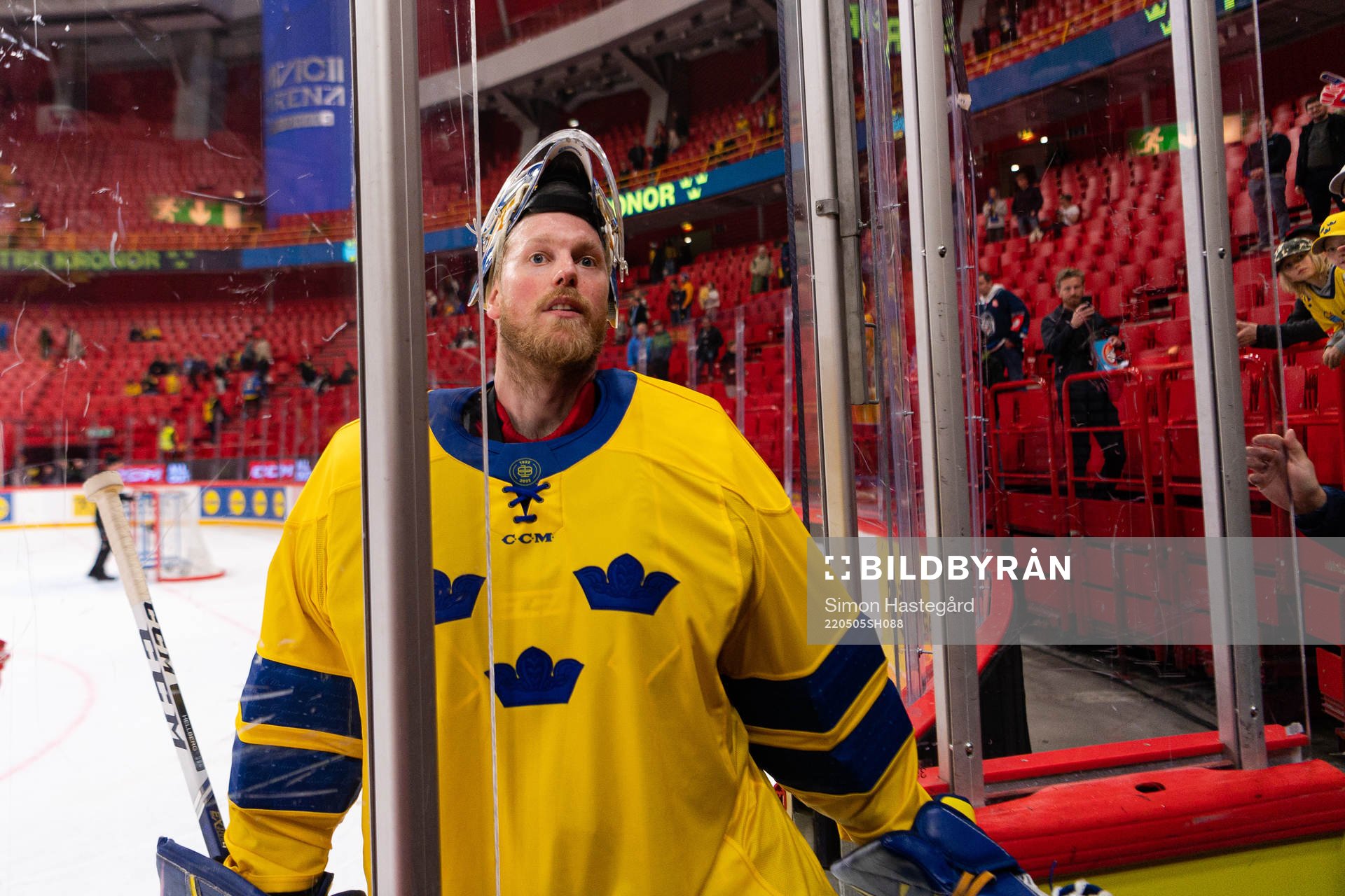 Goalkeeper Magnus Hellberg of Sweden