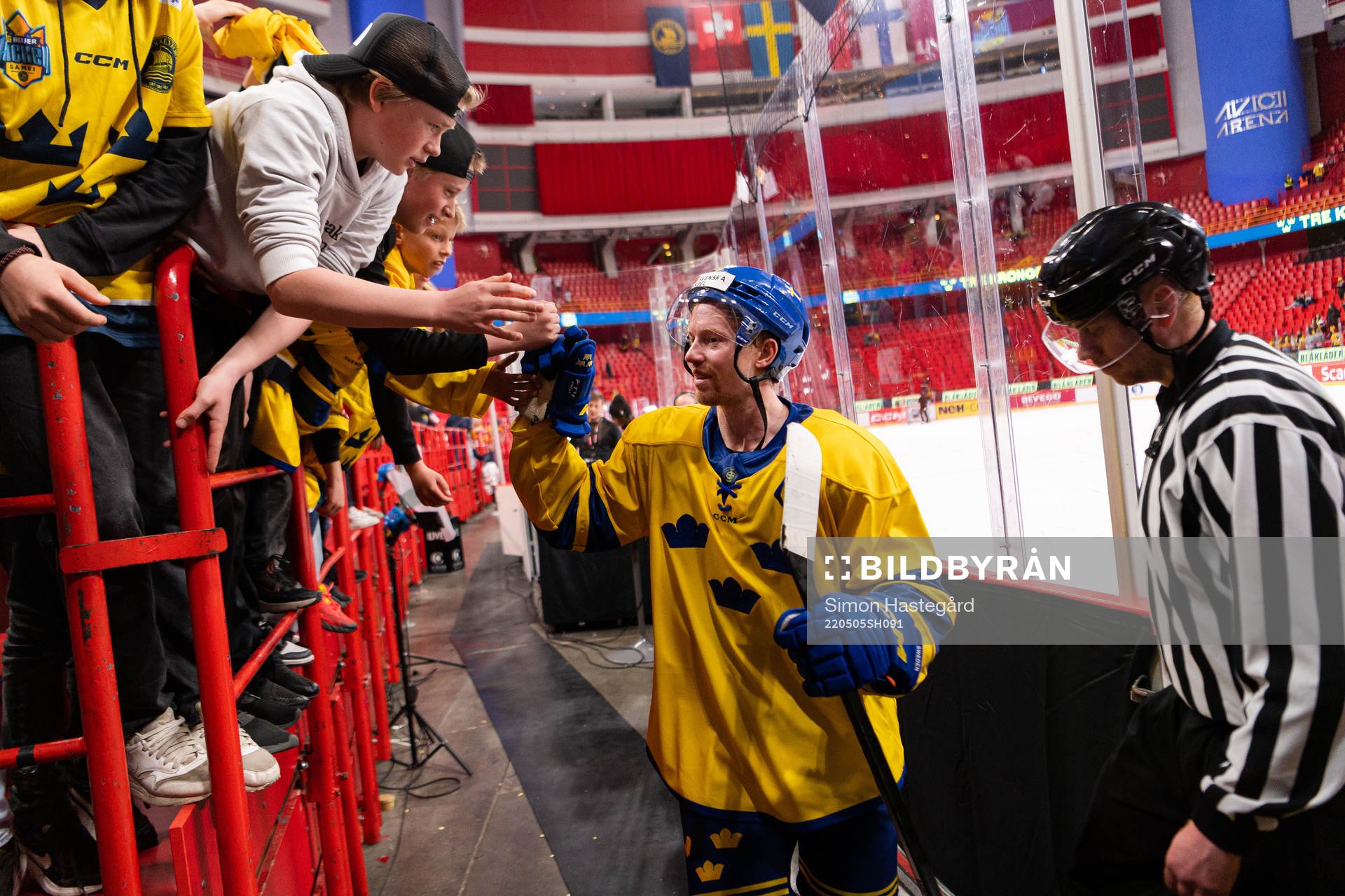 Joakim Nordström of Sweden with fans