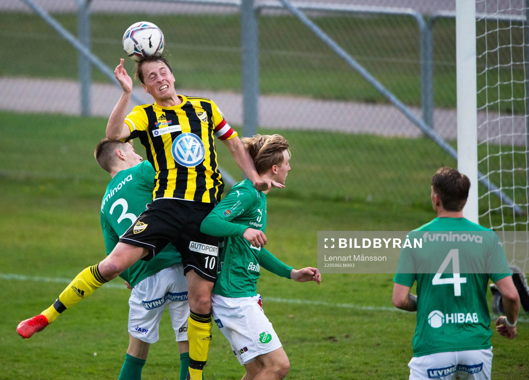 IFK Hässleholms Robin Strömberg i matchen i div. 2 Södra