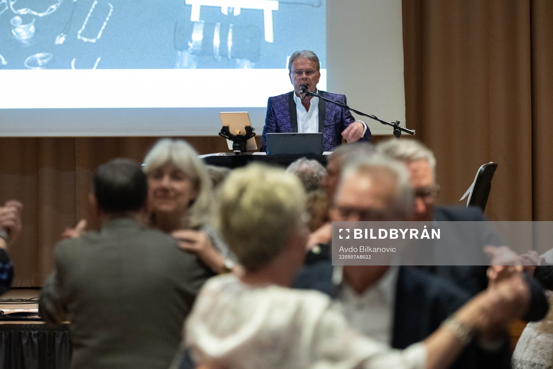 Sten Stjernquist under en konsert den 7 maj 2022 i Malmö. 