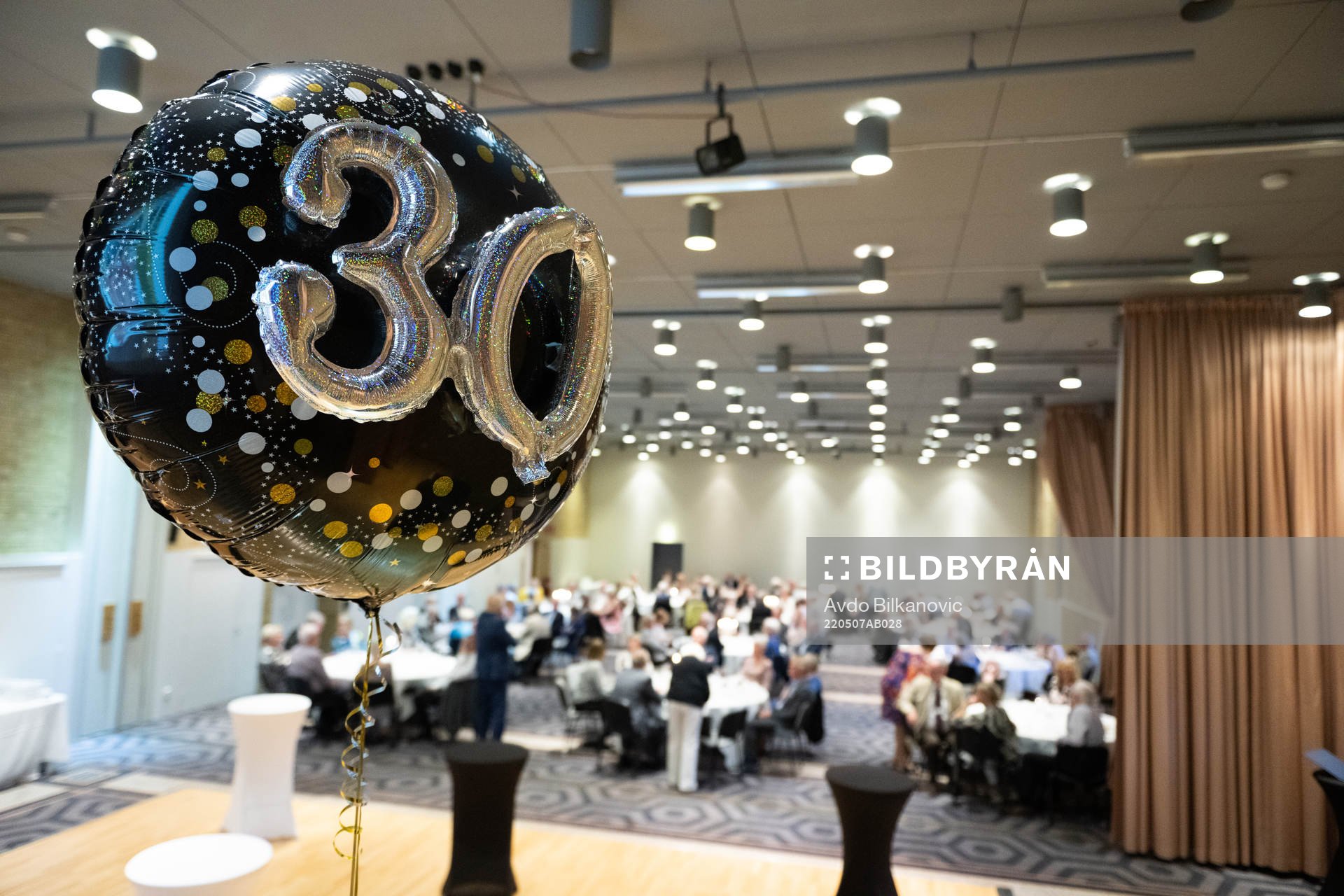 Ballong med nummer 30