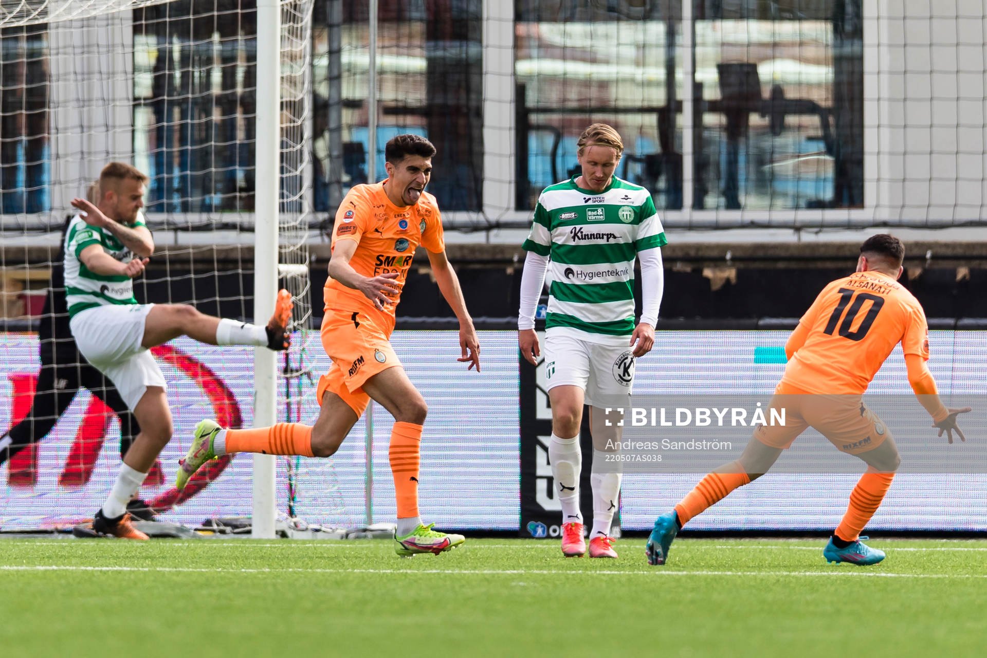 AFC Eskilstunas Amar Muhsin jublar