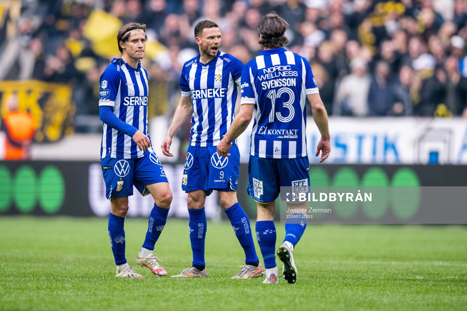 IFK Göteborgs Simon Thern, Marcus Berg och Gustav Svensson
