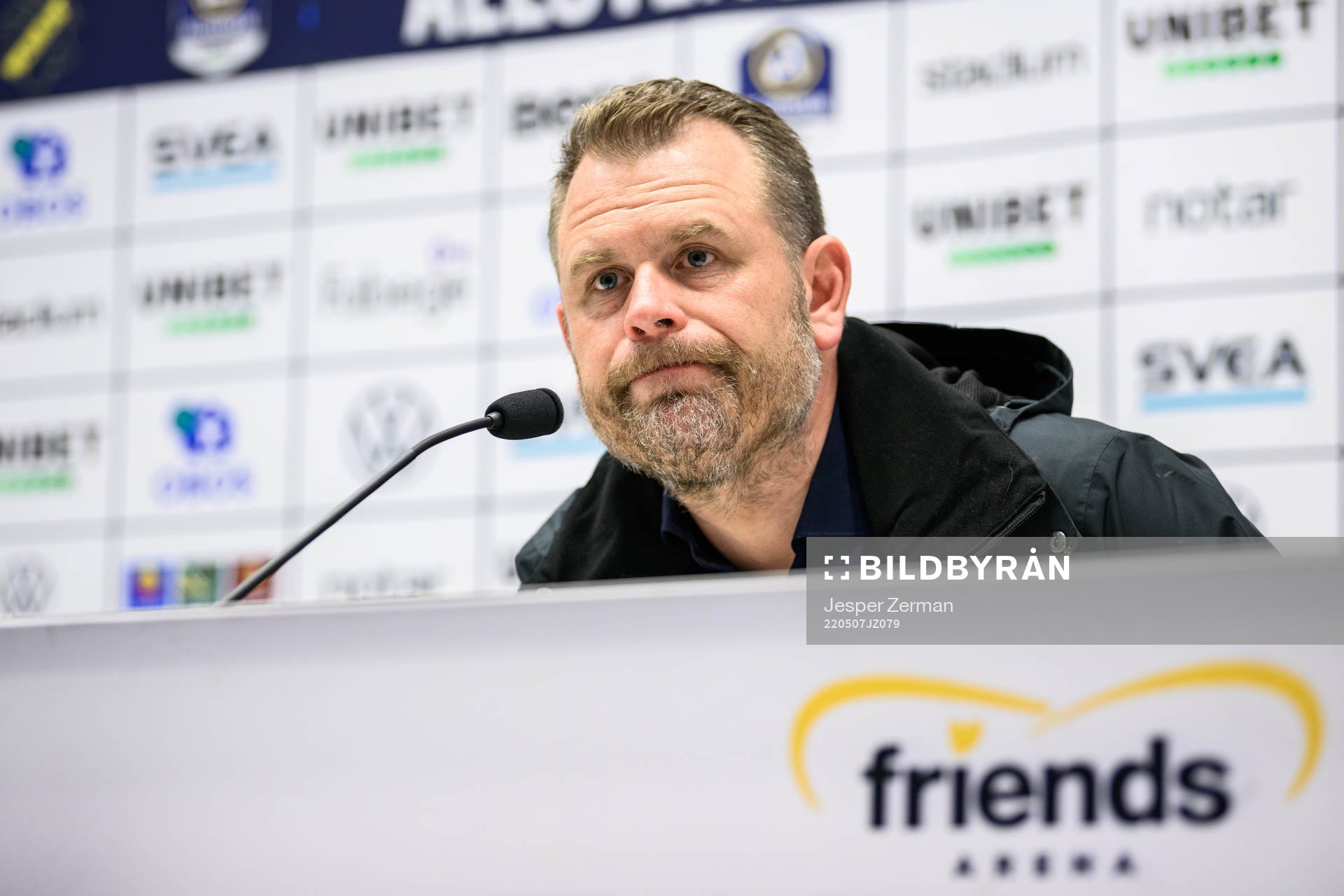 IFK Göteborgs tränare Mikael Stahre på presskonferensen