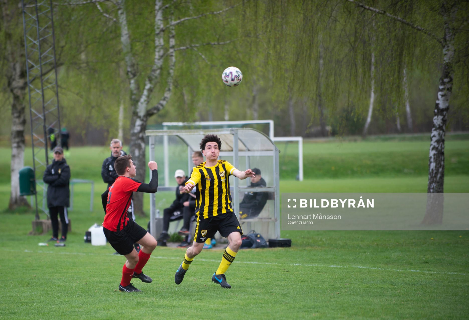 i matchen för U19 (U17) mellan IFK Hässleholm och Eslövs BK i Hässleholm 7 maj 2022.