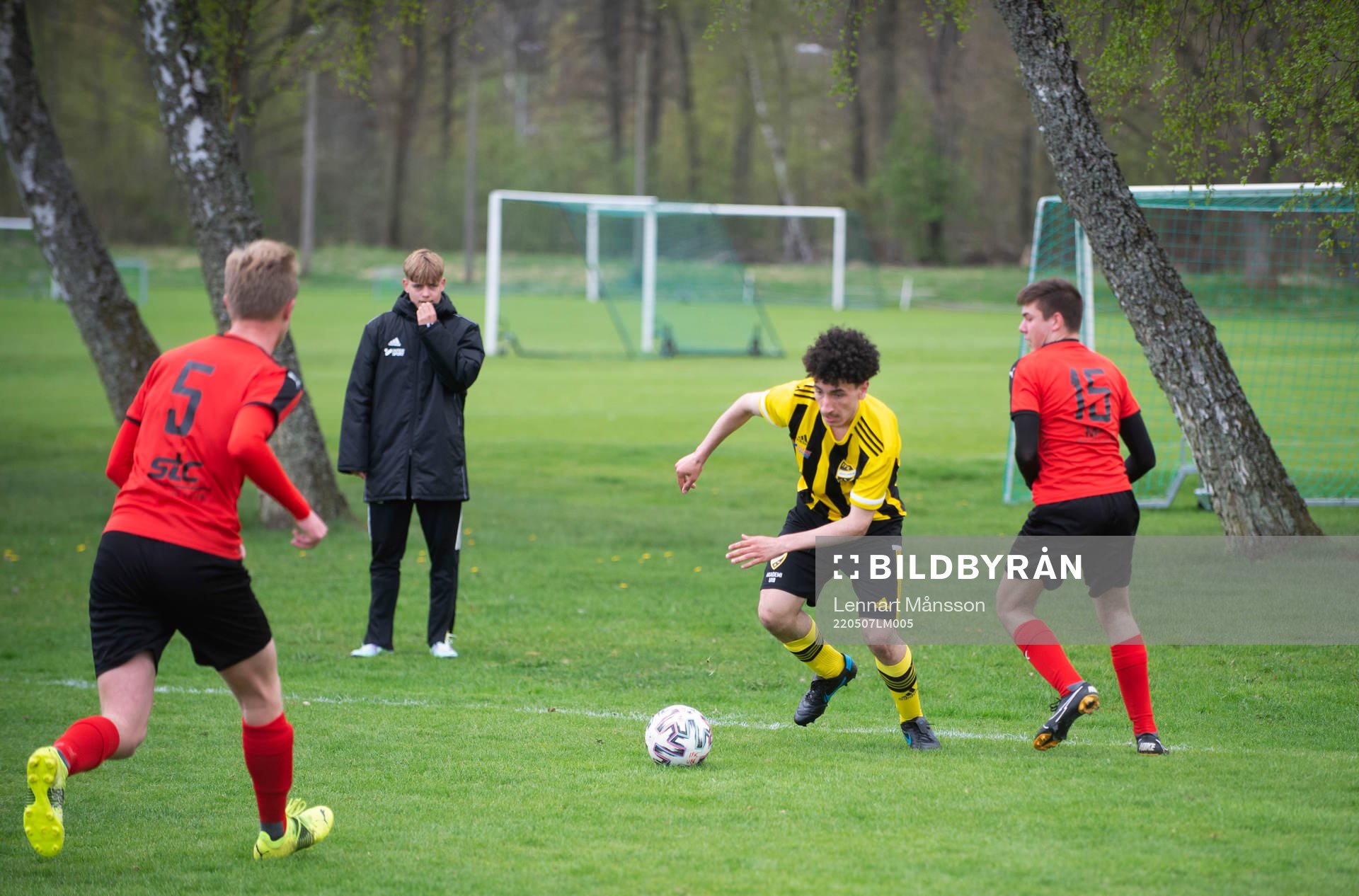 i matchen för U19 (U17) mellan IFK Hässleholm och Eslövs BK i Hässleholm 7 maj 2022.