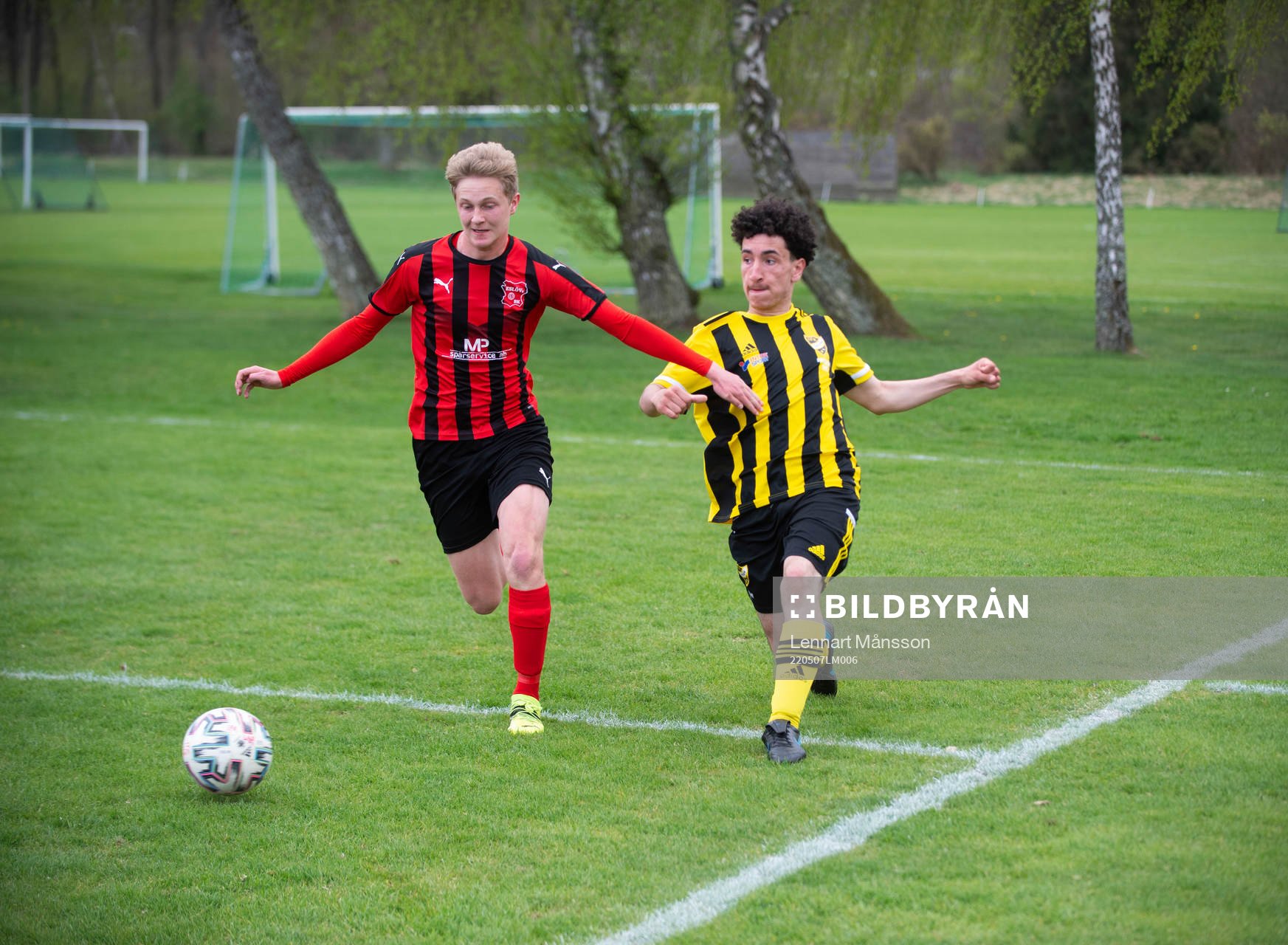 i matchen för U19 (U17) mellan IFK Hässleholm och Eslövs BK i Hässleholm 7 maj 2022.