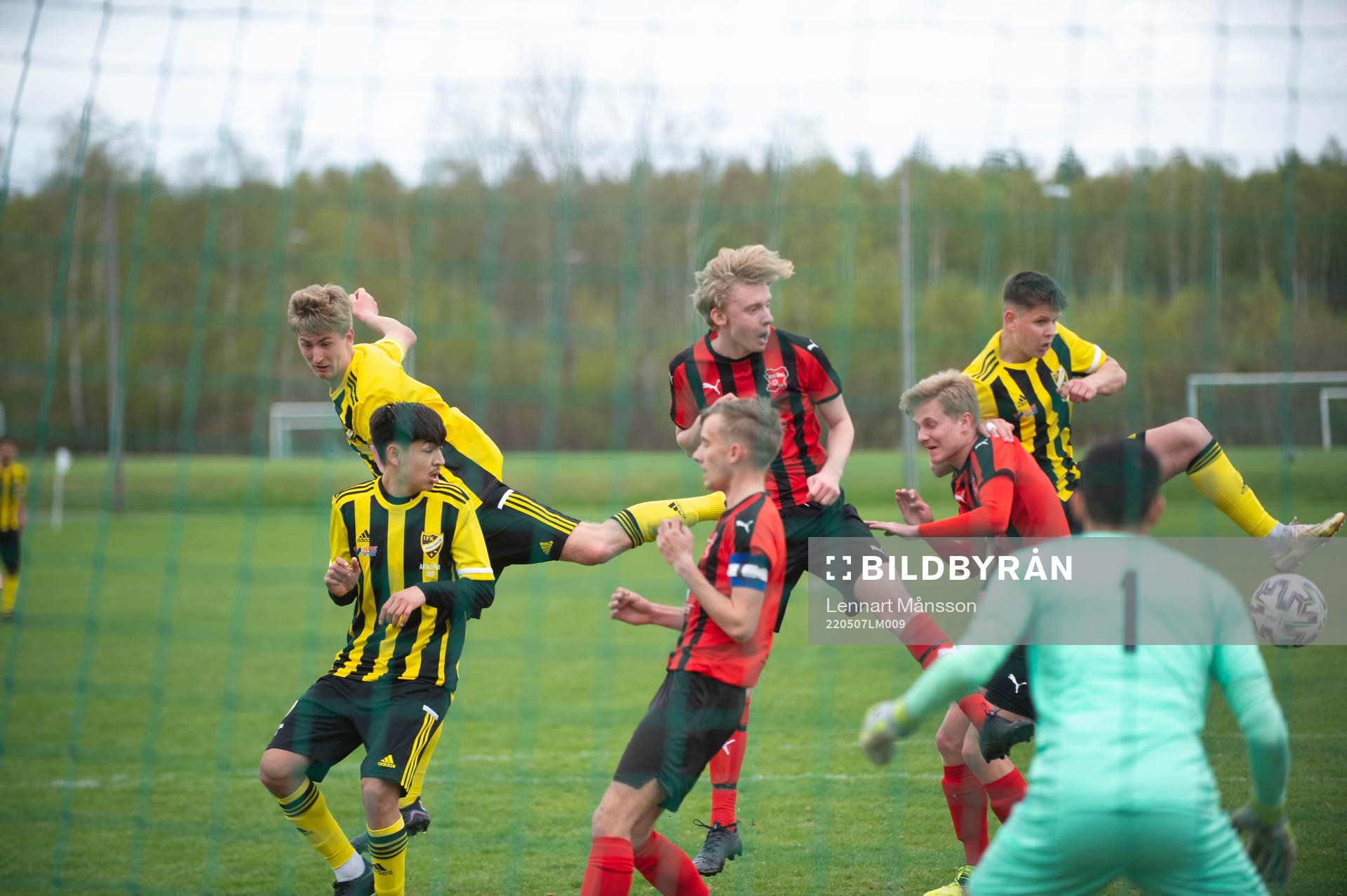 i matchen för U19 (U17) mellan IFK Hässleholm och Eslövs BK i Hässleholm 7 maj 2022.