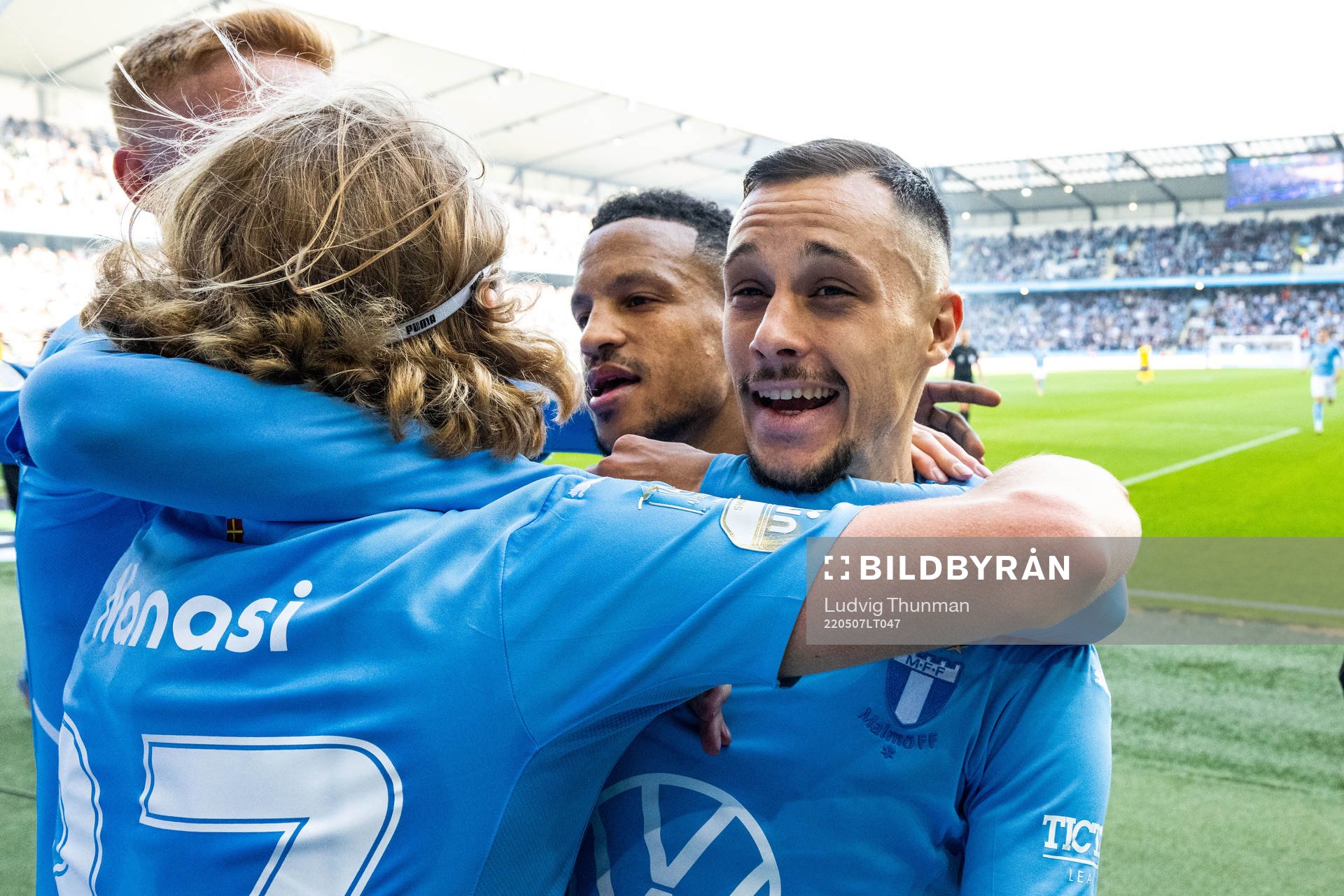 Malmö FFs Veljko Birmancevic jublar