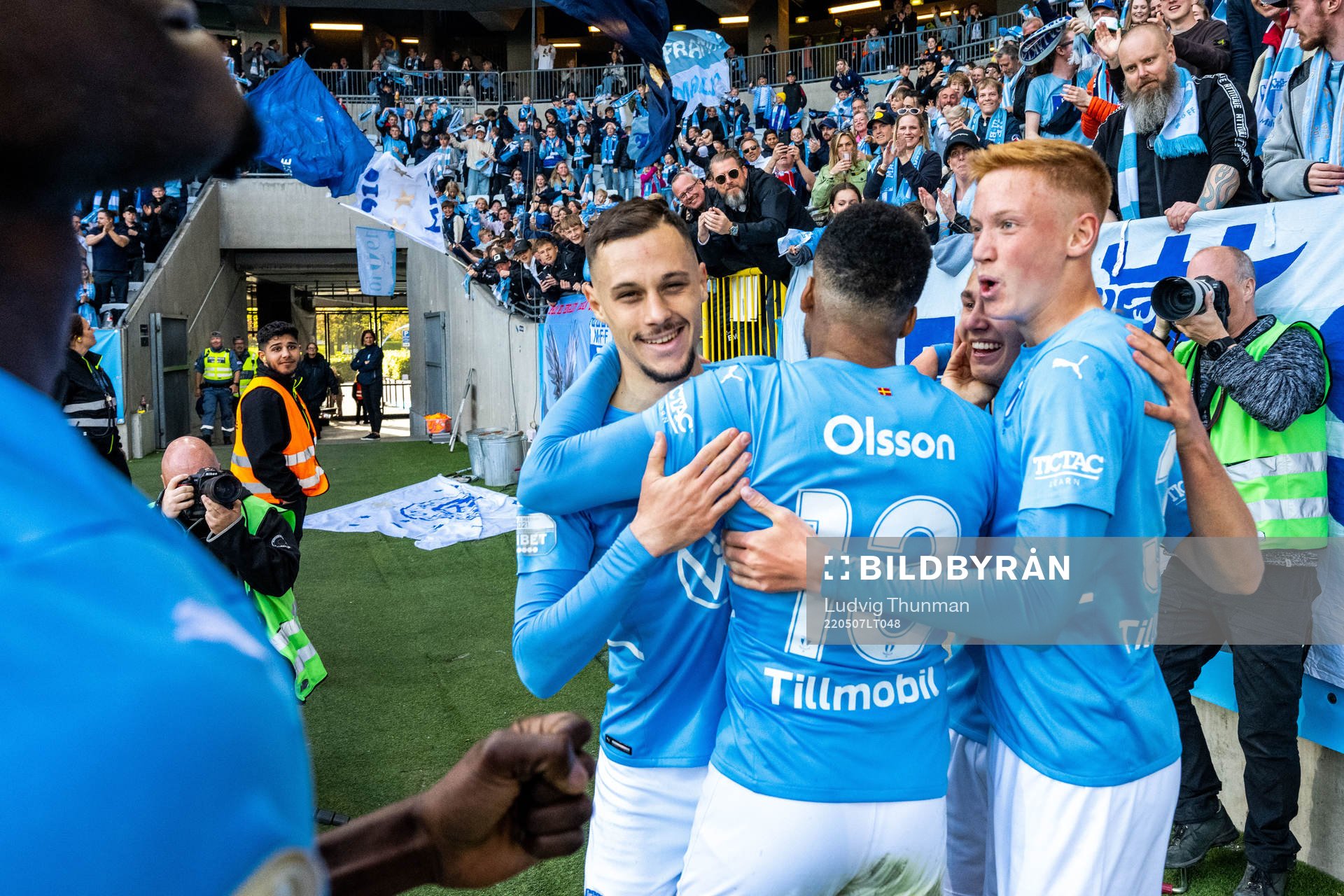 Malmö FFs Veljko Birmancevic jublar