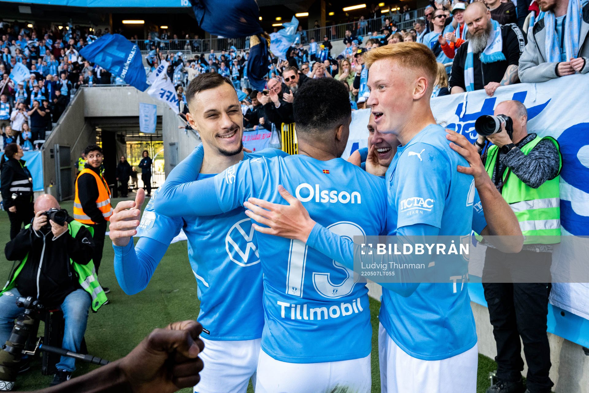 Malmö FFs Veljko Birmancevic jublar