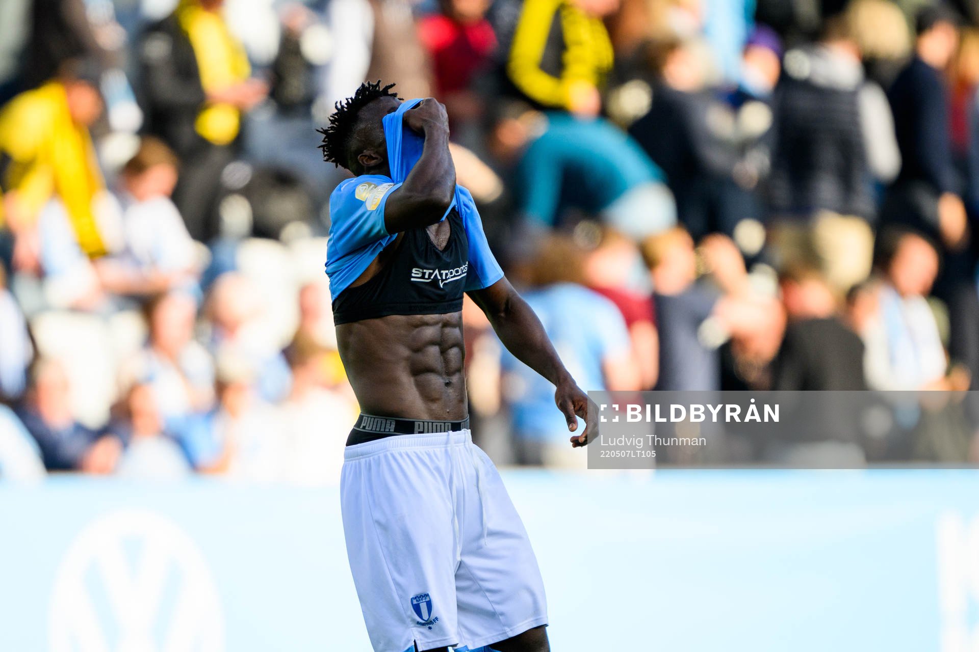 Malmö FFs Malik Abubakari deppar