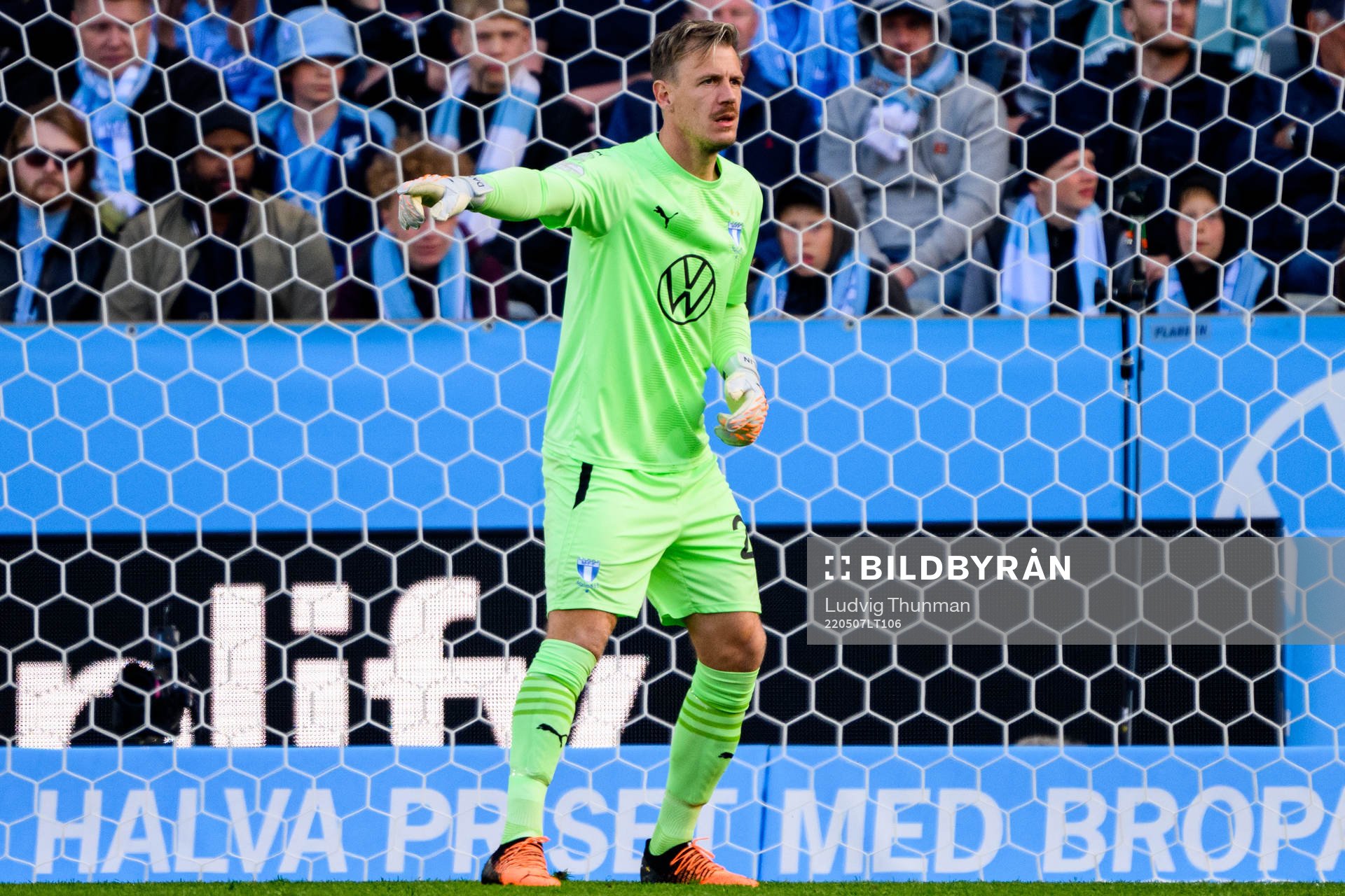 Malmö FFs målvakt Johan Dahlin