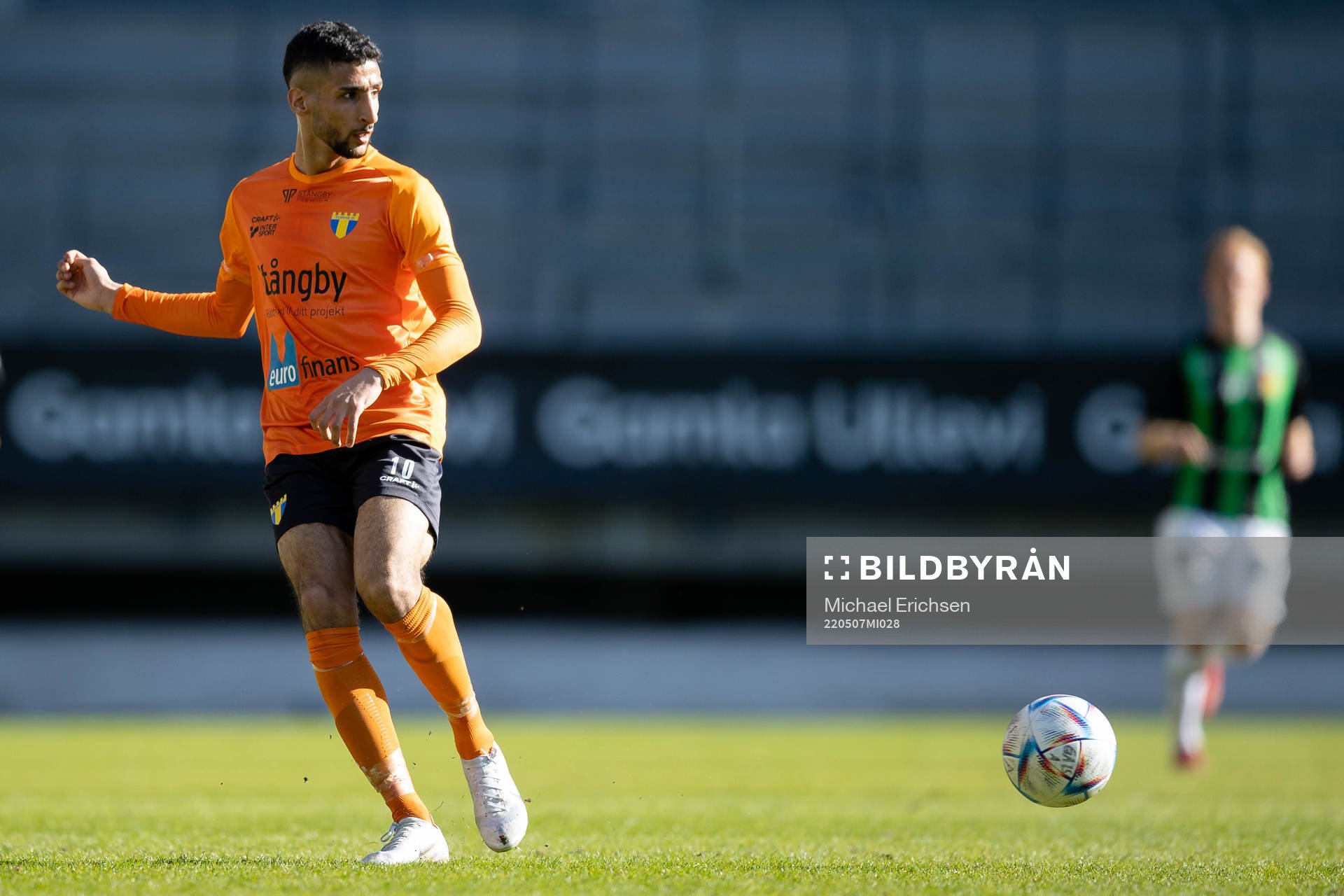 Torns Omar Khattab under fotbollsmatchen i Ettan södra mellan GAIS och Torn den 7 maj 2022 i Göteborg. 