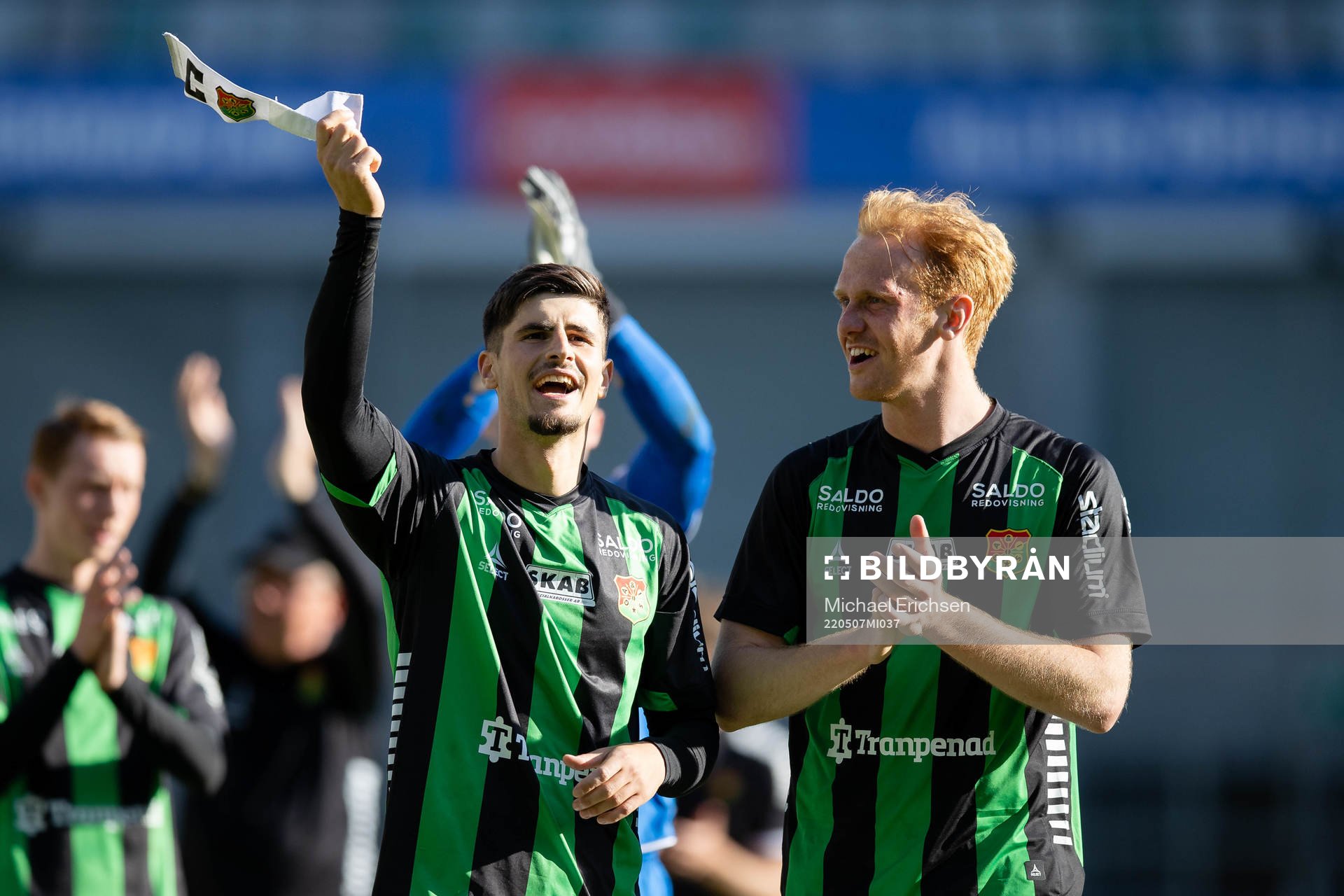 GAIS Emin Grozdanic och Viktor Krüger jublar