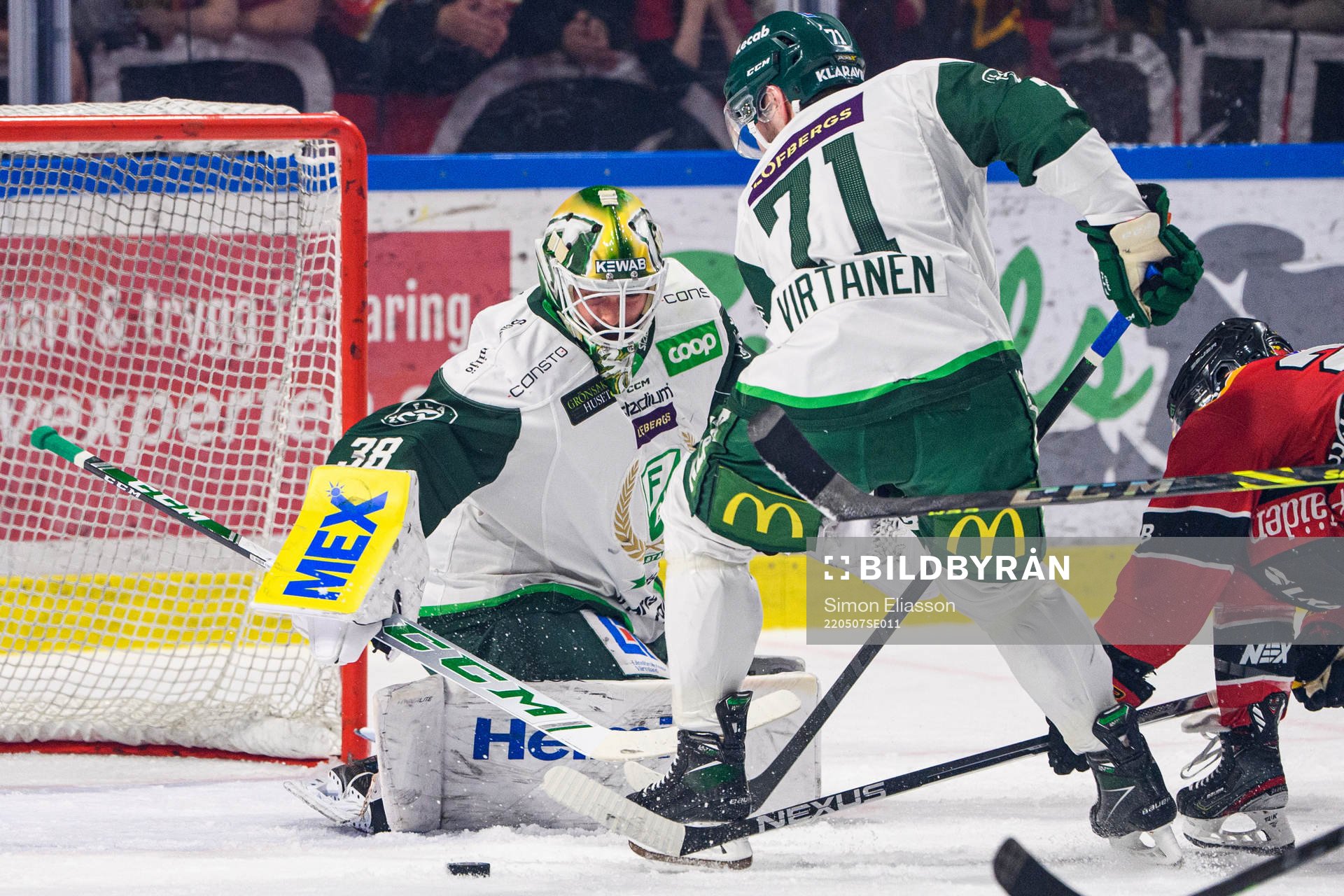 Färjestads målvakt Dominik Furch