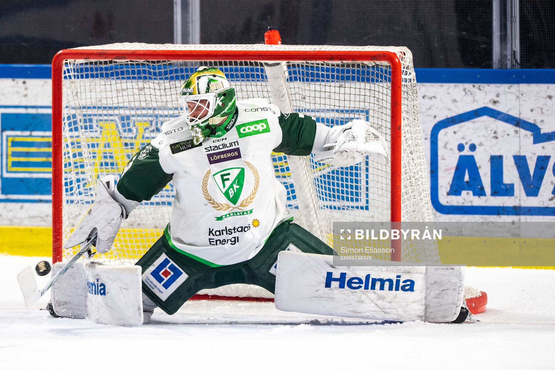 Färjestads målvakt Dominik Furch