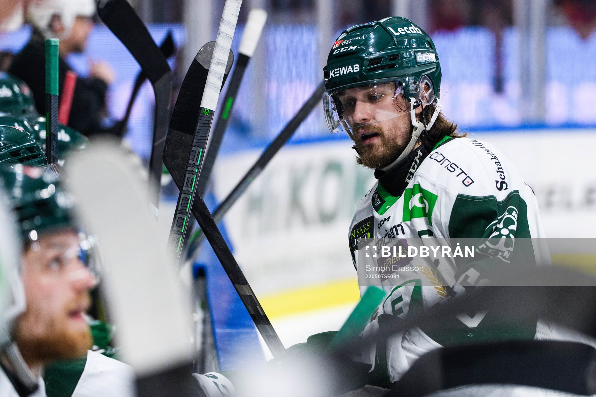Färjestads Linus Johansson deppar