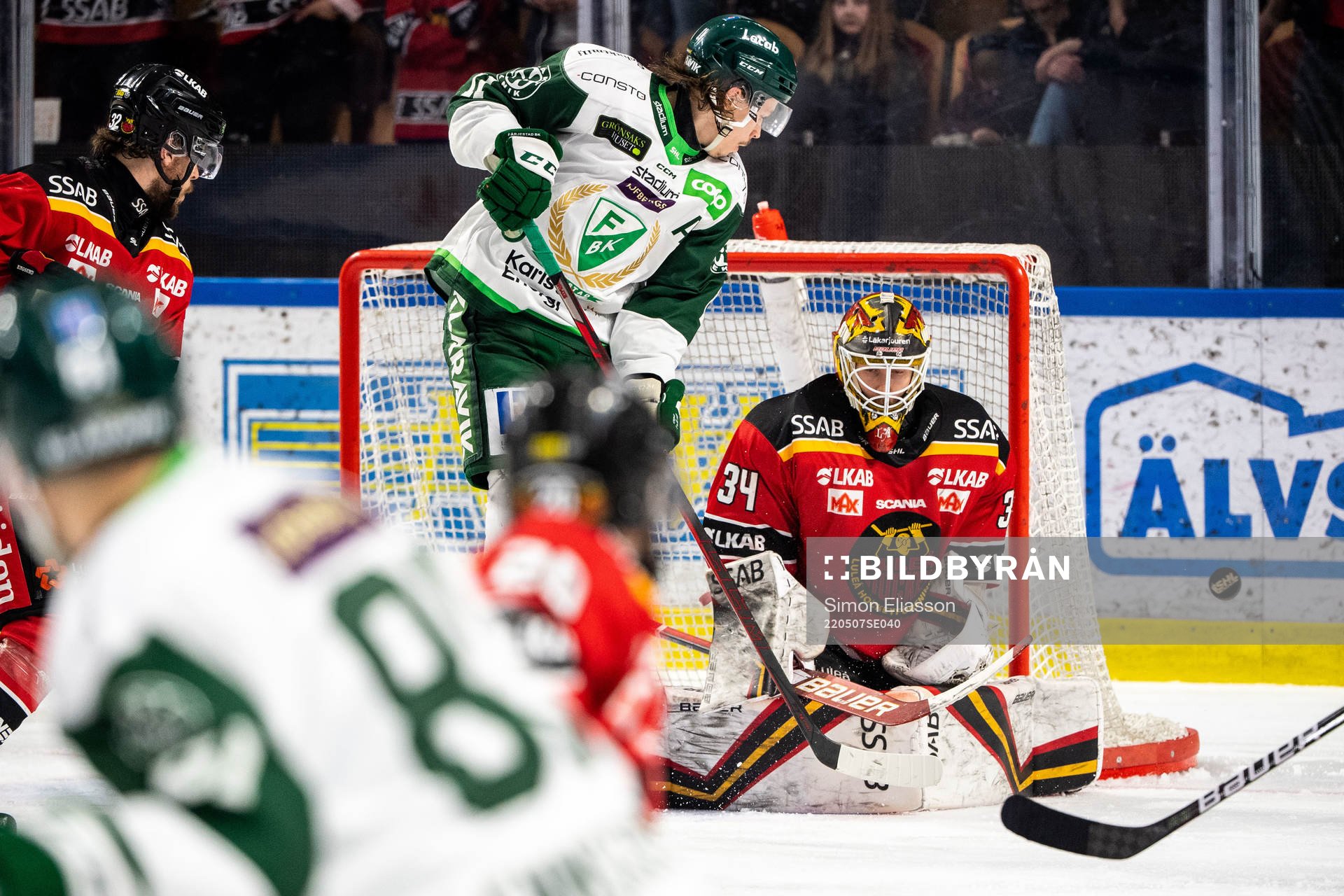 Luleås målvakt Joel Lassinantti