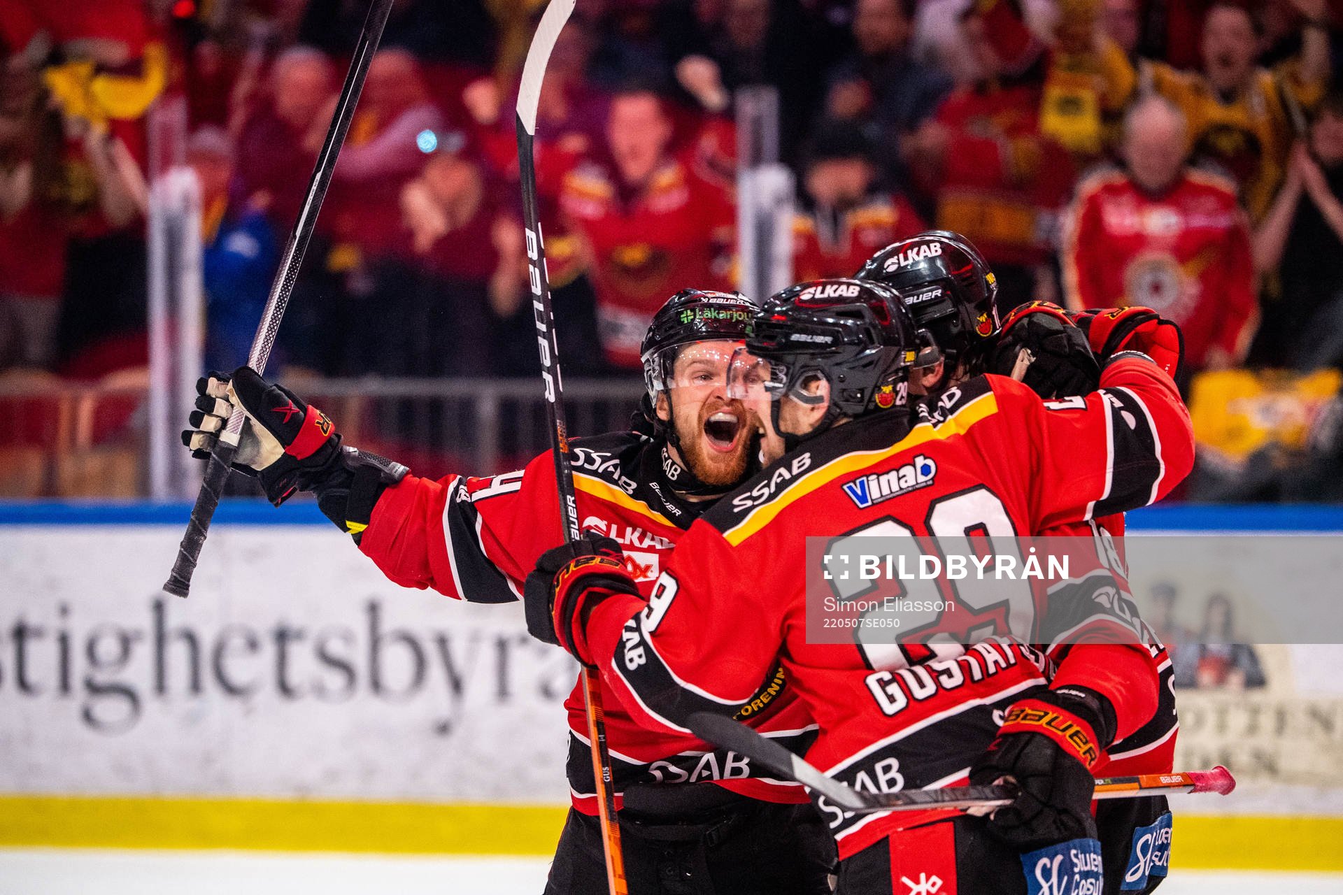Luleås Brendan Shinnimin, Erik Gustafsson och Sami