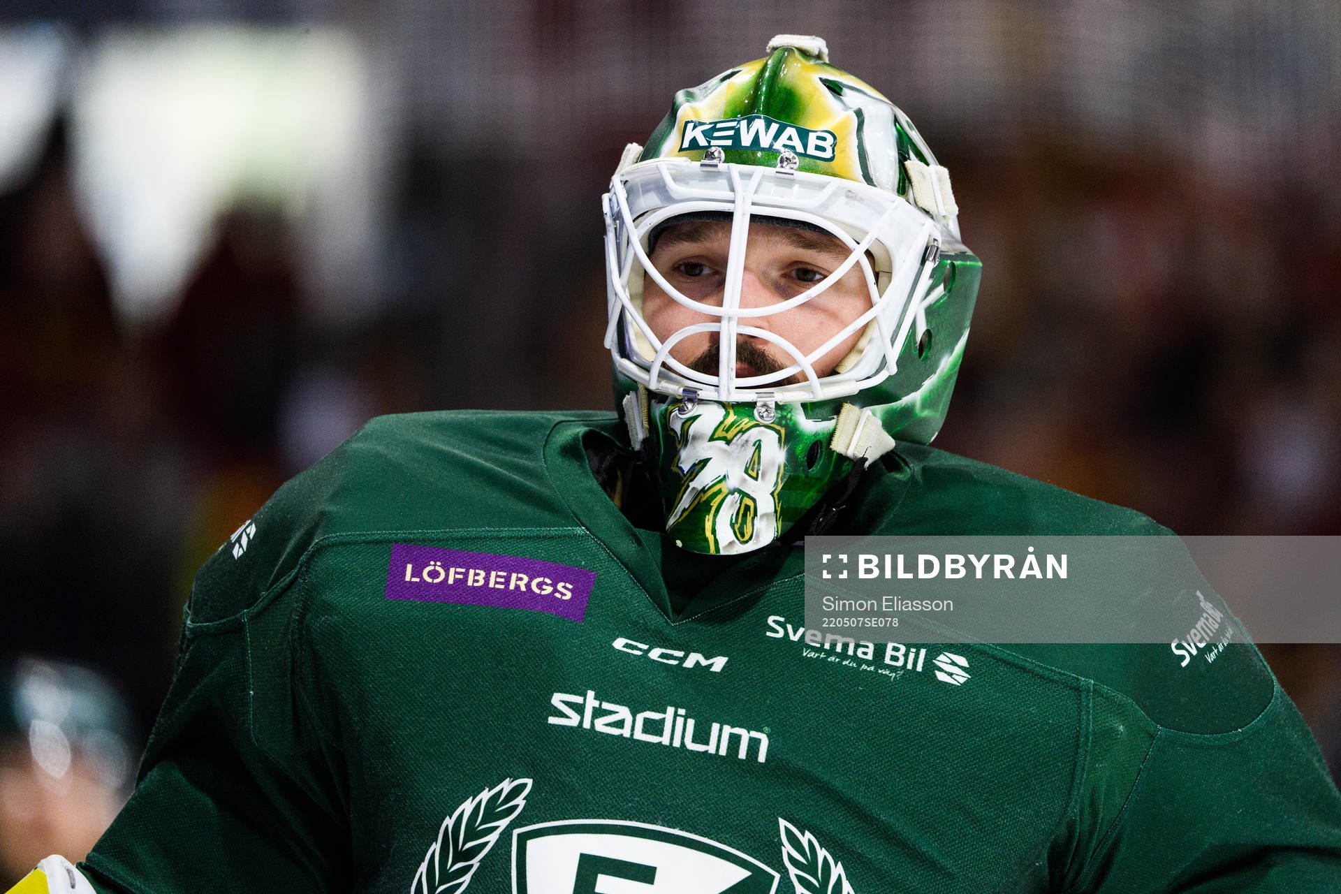 Färjestads målvakt Dominik Furch