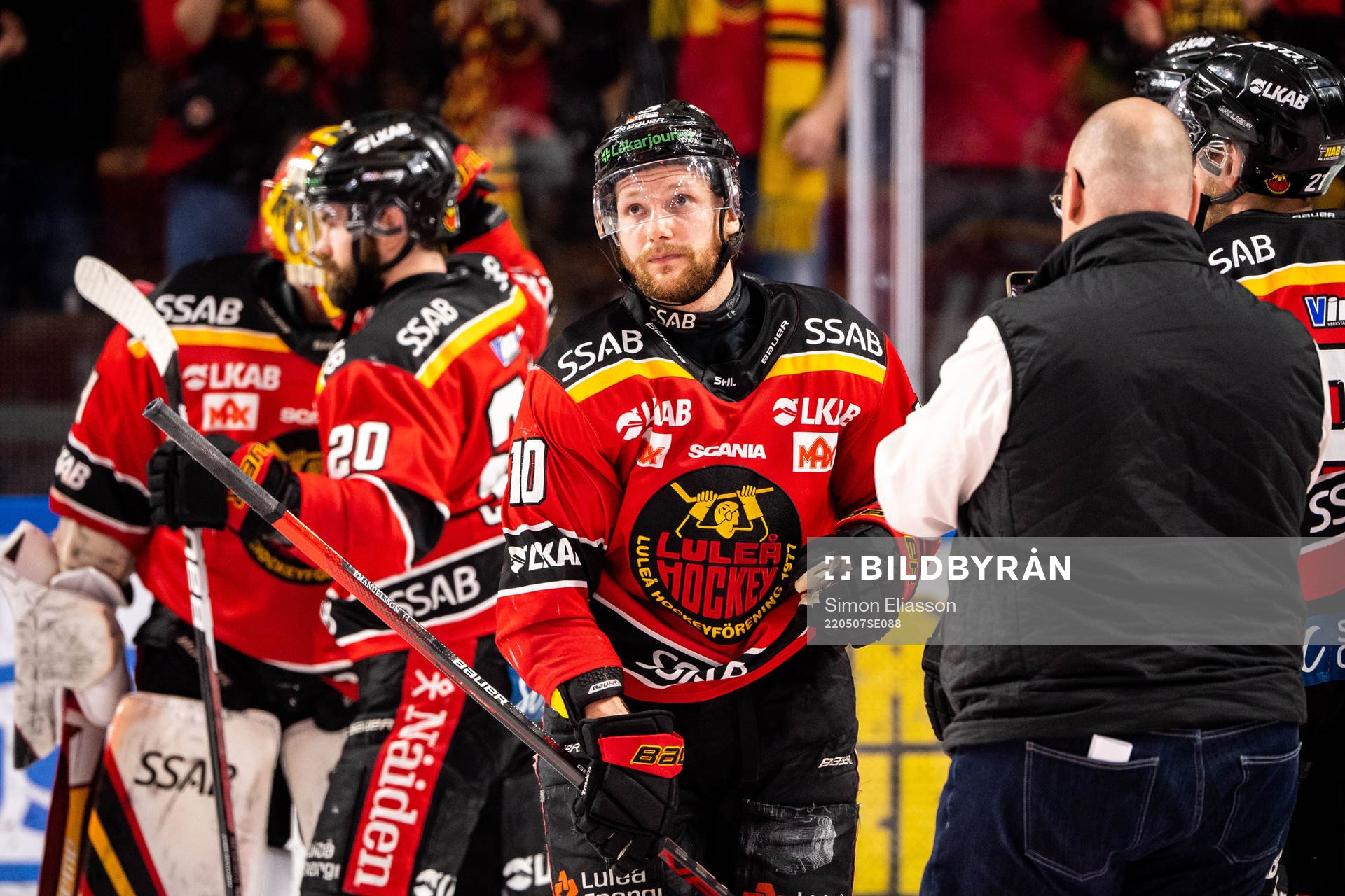 Luleås Einar Emanuelsson jublar