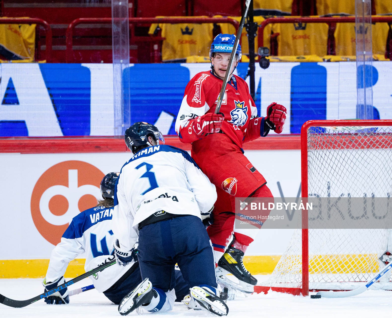 Matej Blümel of Czech Republic celebrates the 0-1 goal
