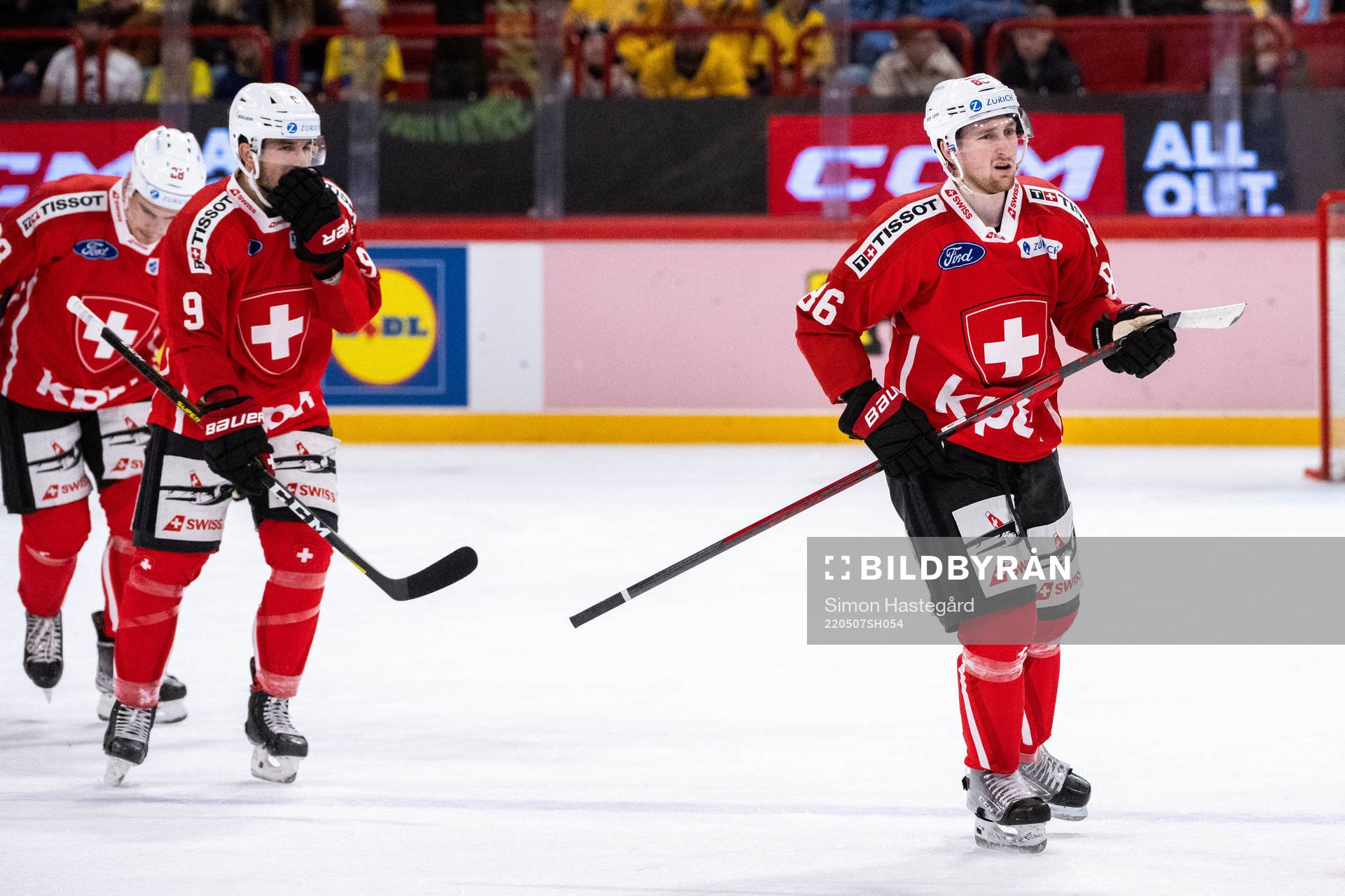 Janis Jarome Moser of Switzerland celebrates 0-2