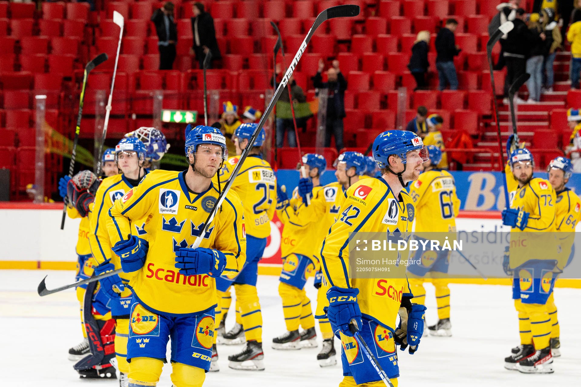 Joakim Nordström and Christian Folin of Sweden celebrate