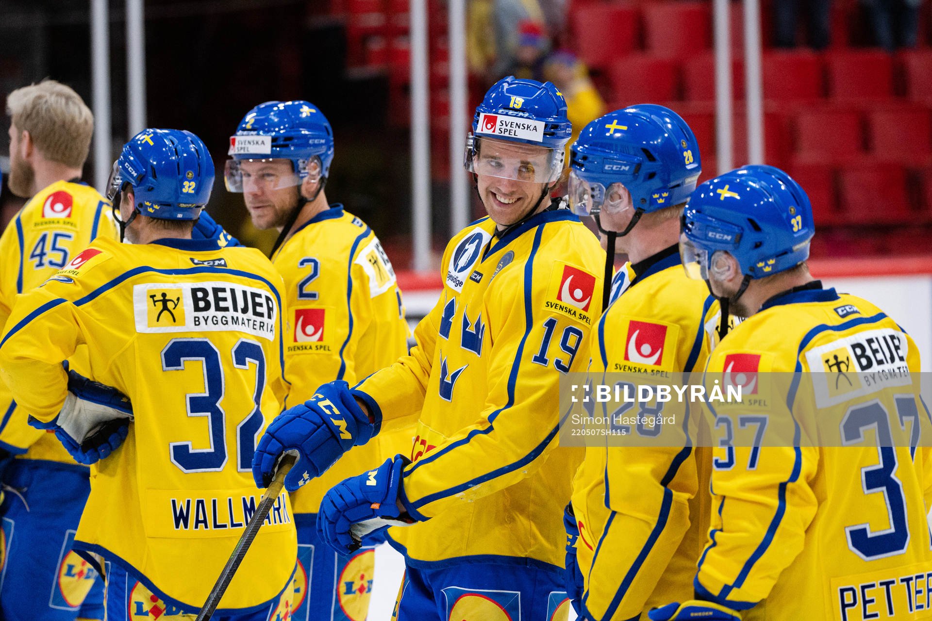 Filip Roos of Sweden celebrates