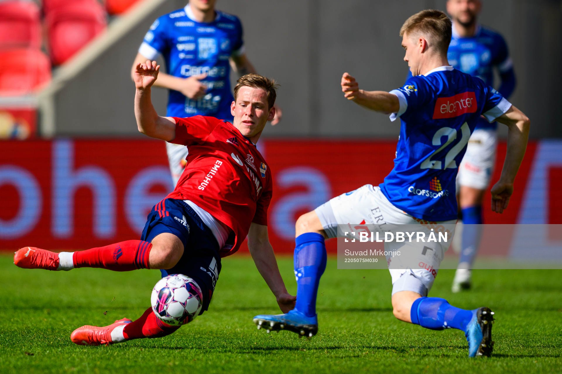 Östers Alex Thor Hauksson och Norrbys Gustav Berggren