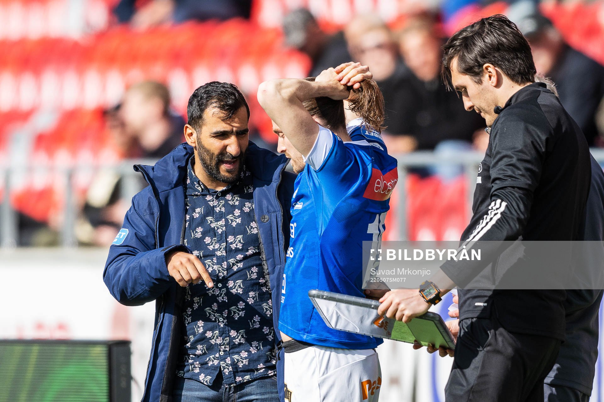 Norrbys manager Mak Lind och Nino Osmanagic