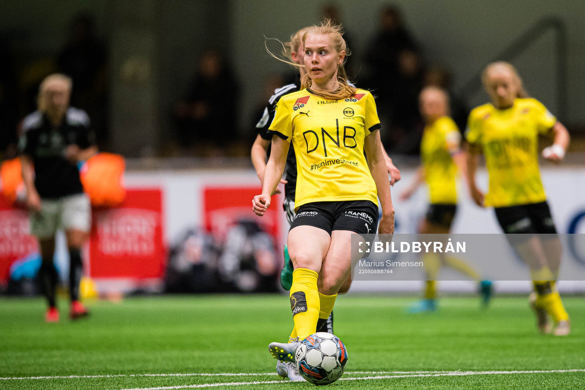 Malin Johnsen Brenn of LSK Kvinner during the Toppserien football match between LSK Kvinner and Rosenborg on May 8, 2022 in Lillestrøm.