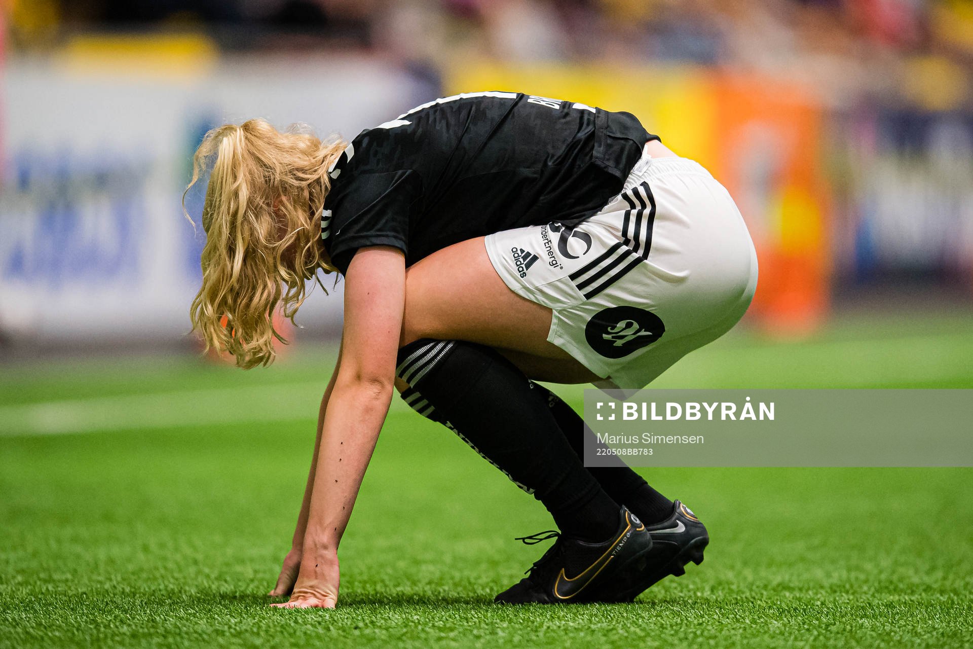 Synne Amdahl Brønstad of Rosenborg looks dejected