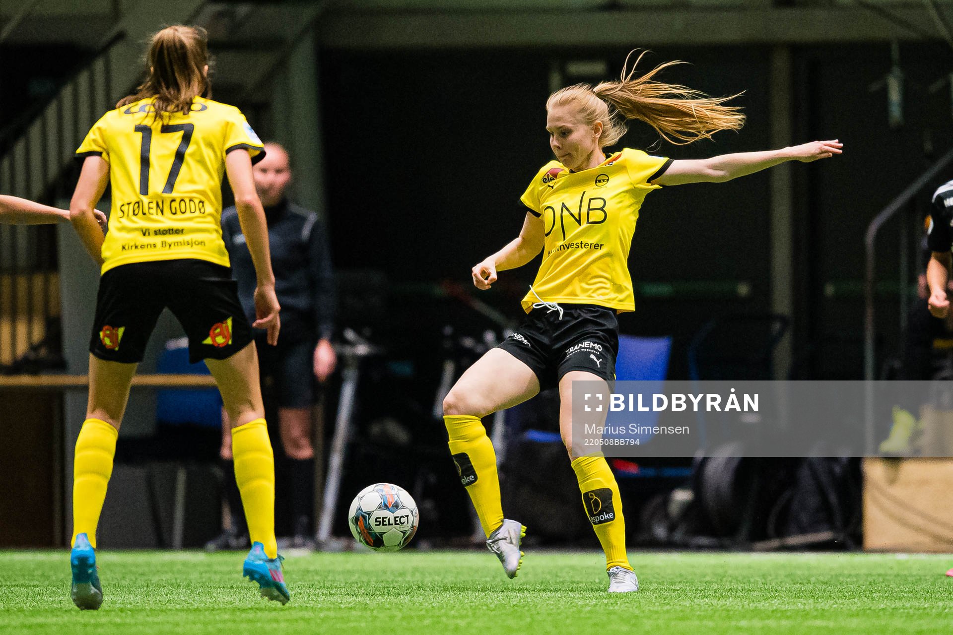 Malin Johnsen Brenn of LSK Kvinner during the Toppserien football match between LSK Kvinner and Rosenborg on May 8, 2022 in Lillestrøm.