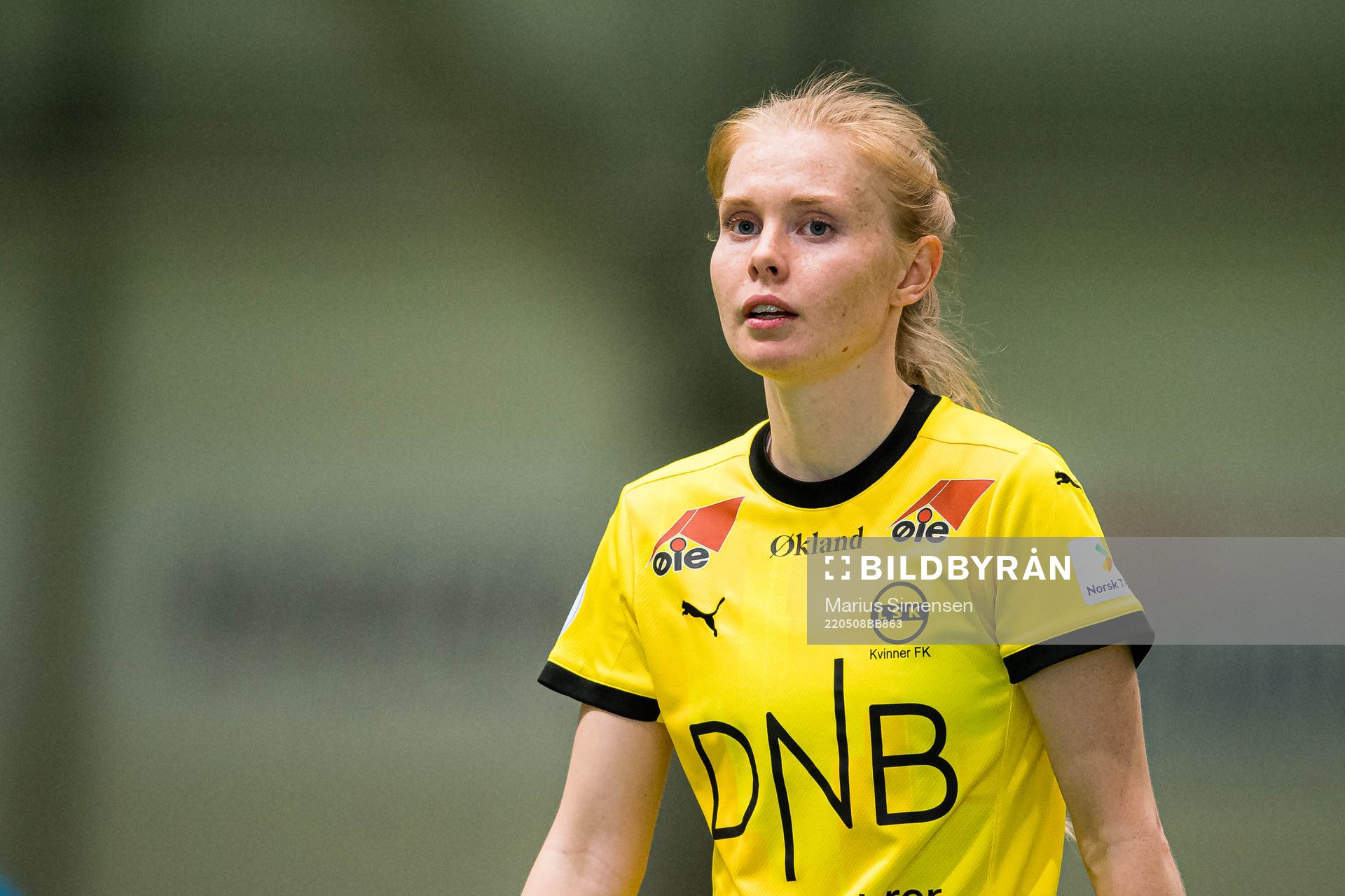 Malin Johnsen Brenn of LSK Kvinner during the Toppserien football match between LSK Kvinner and Rosenborg on May 8, 2022 in Lillestrøm.
