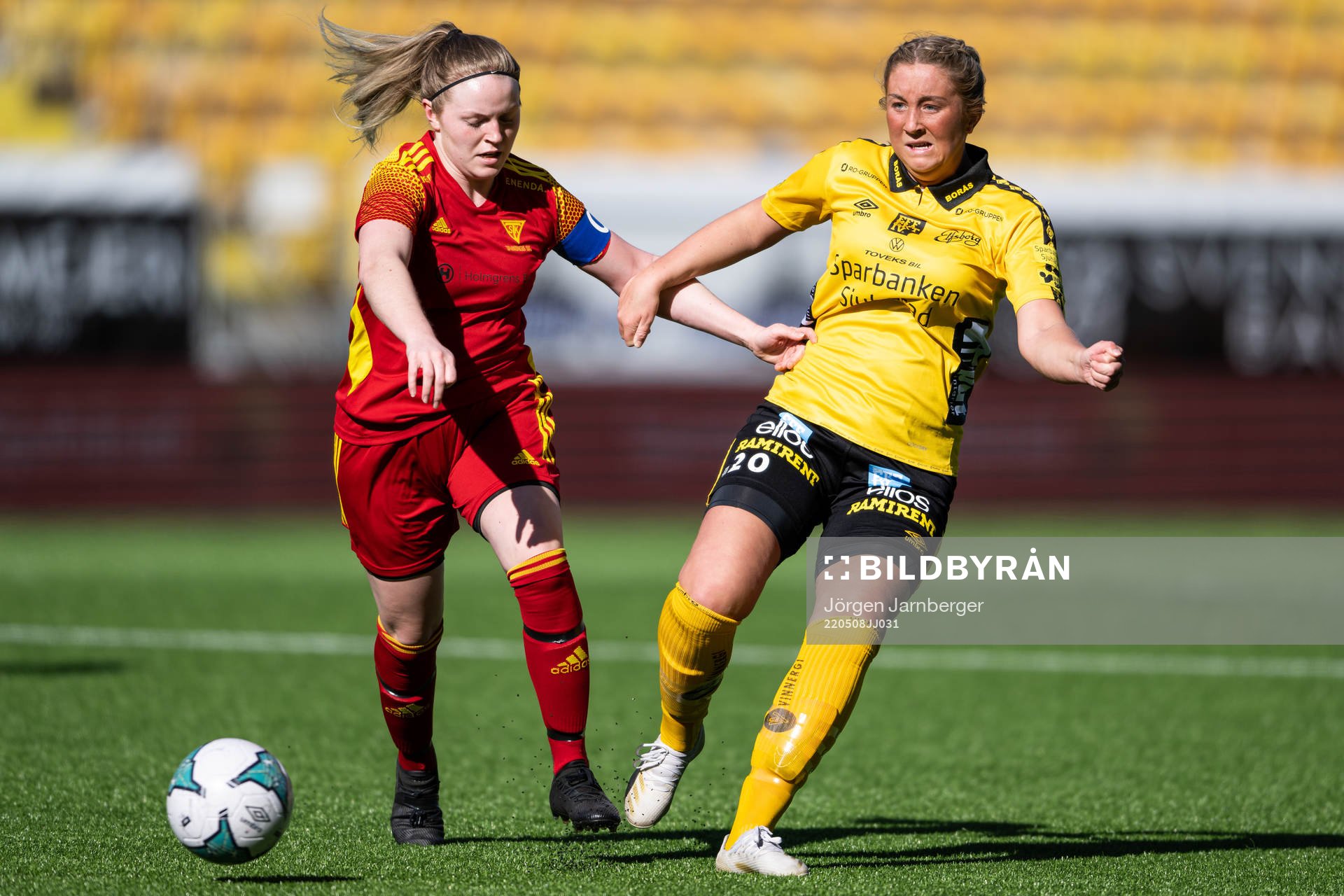 Tabergs  Nathalie Almgren och Elfsborgs Ebba Johansson