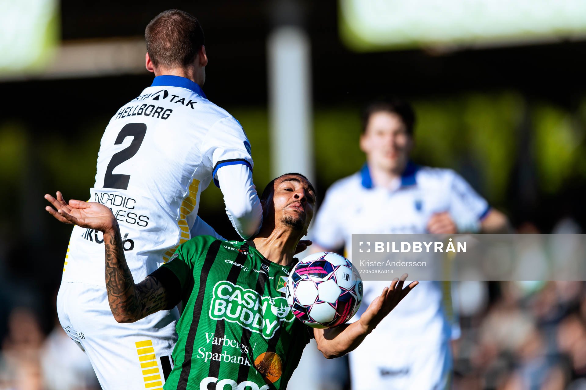 Sirius Adam Hellborg och Varbergs Simon Karlsson Adjei