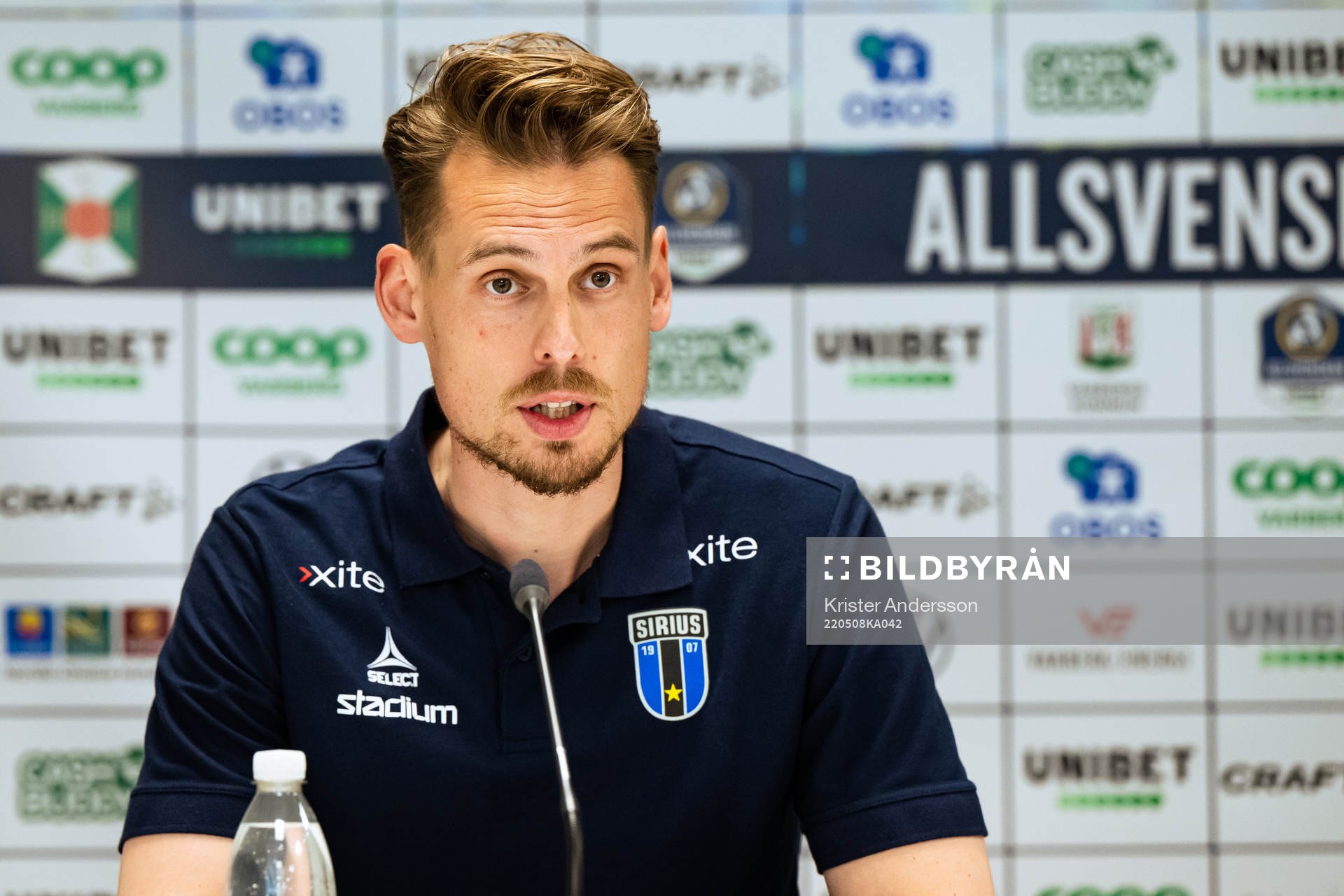 Sirius tränare Daniel Bäckström