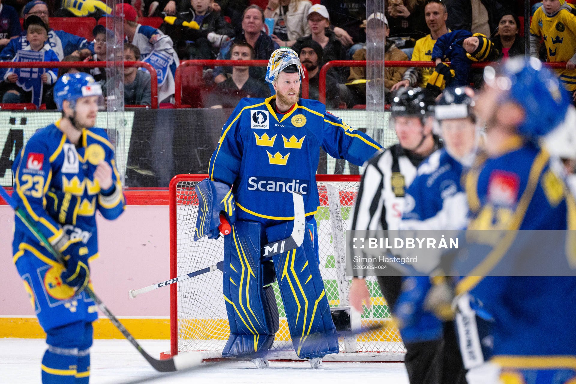 Goalkeeper Magnus Hellberg of Sweden looks dejected