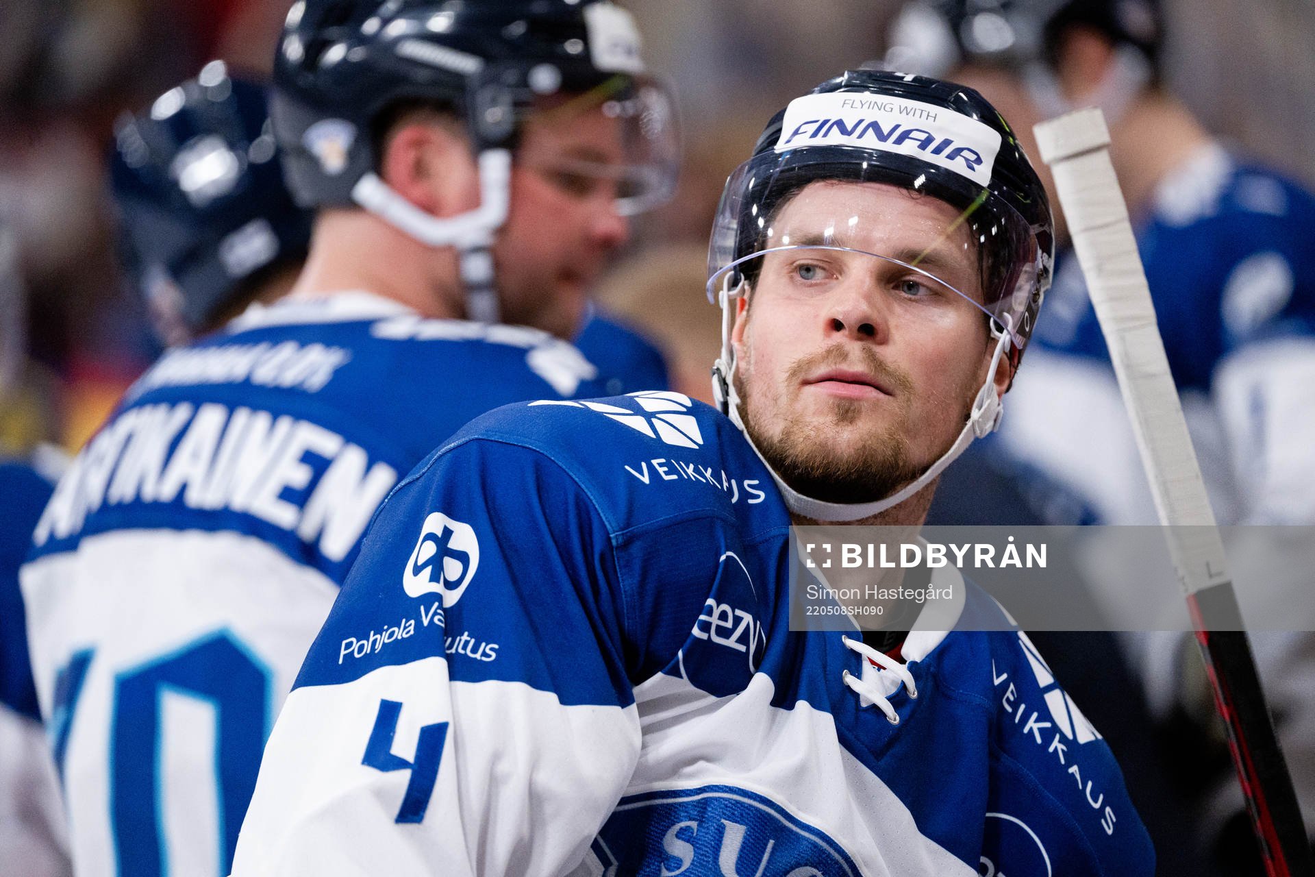 Mikko Lehtonen of Finland looks dejected