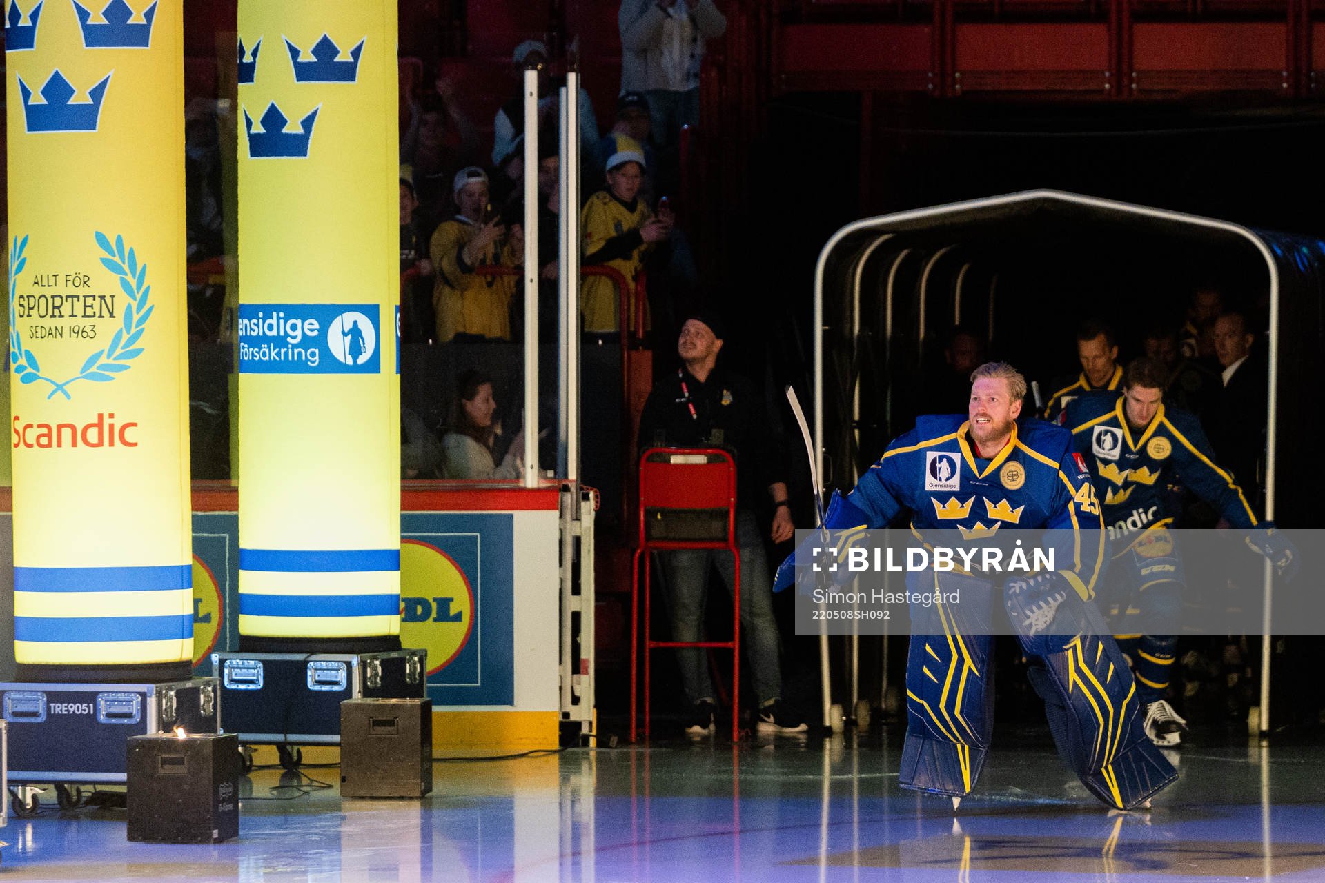 Goalkeeper Magnus Hellberg of Sweden