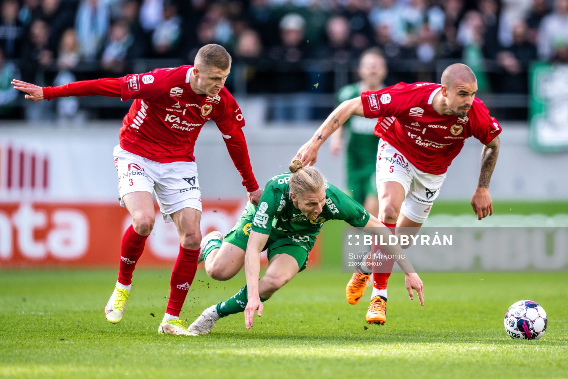 Kalmars Davíd Kristján Ólafsson och Douglas Bergqvist