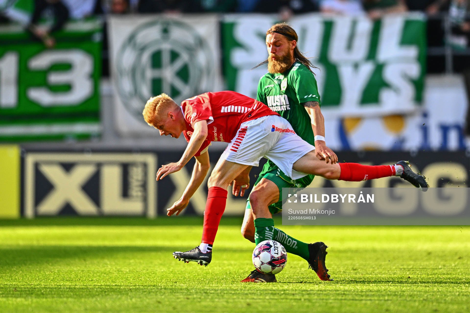Kalmars Axel Lindahl och Hammarbys Björn Paulsen