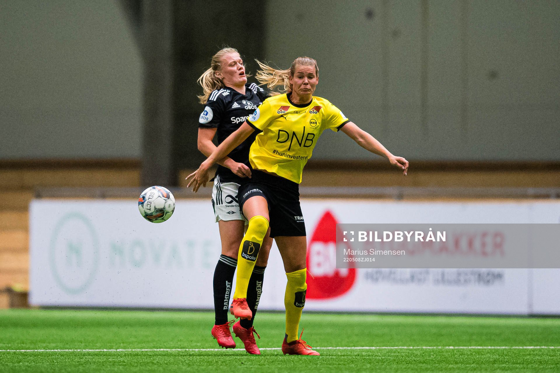 Mathilde Hauge Harviken of Rosenborg and Nina Alexandra