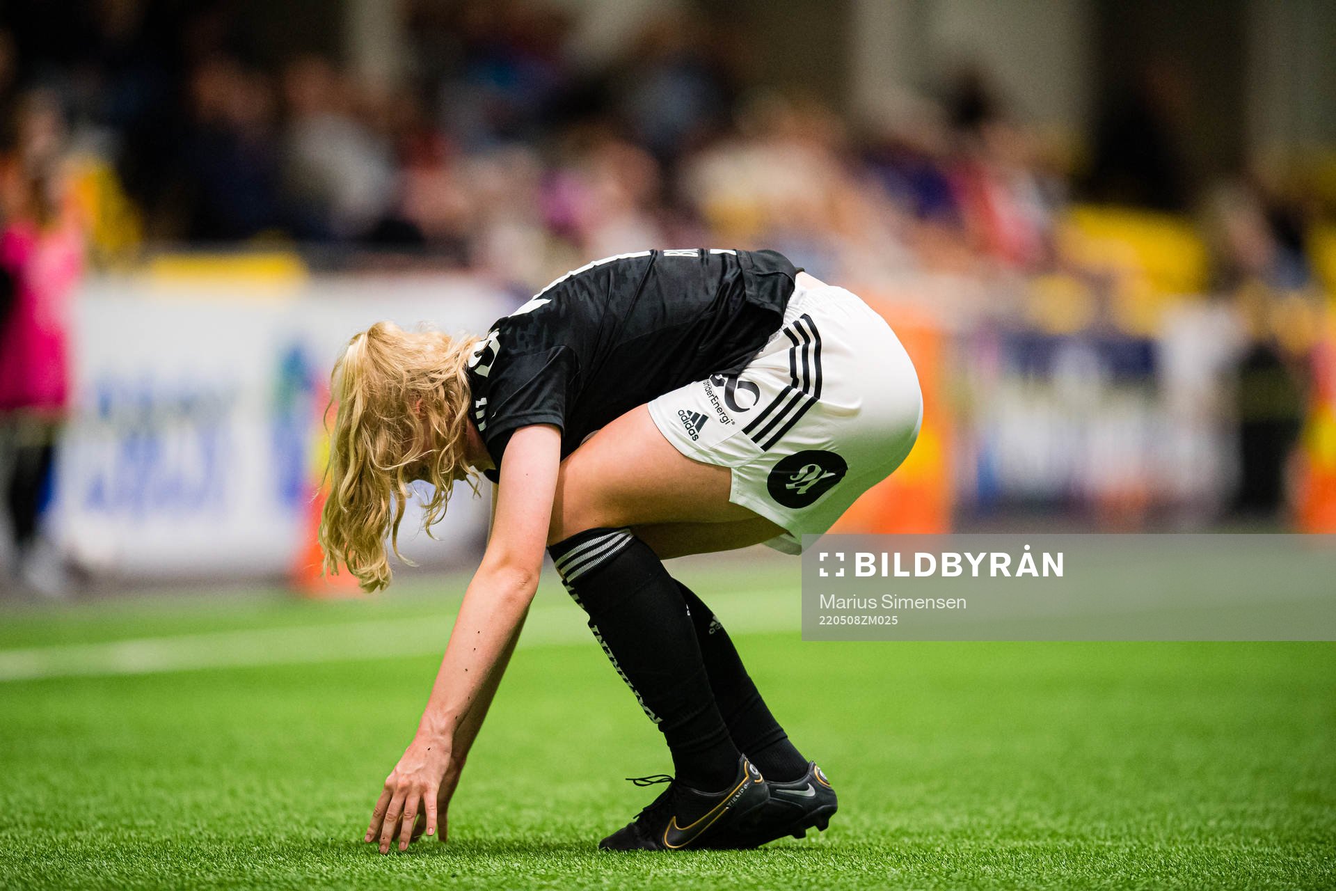 Synne Amdahl Brønstad of Rosenborg looks dejected