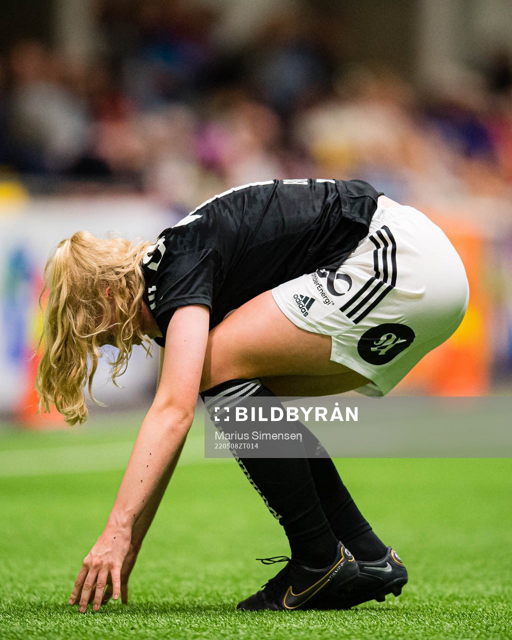Synne Amdahl Brønstad of Rosenborg looks dejected