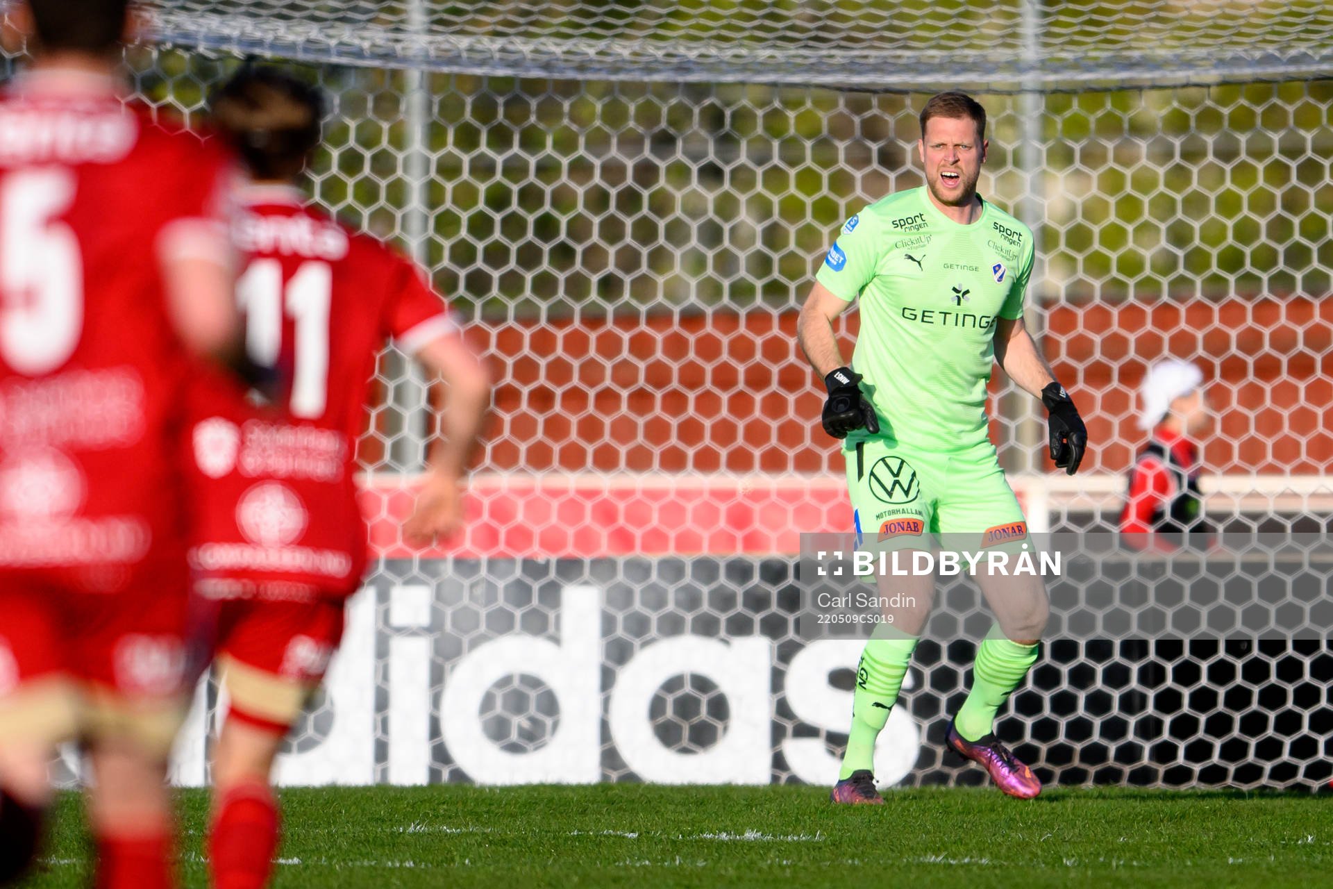 Halmstads målvakt Malkolm Nilsson Säfqvist